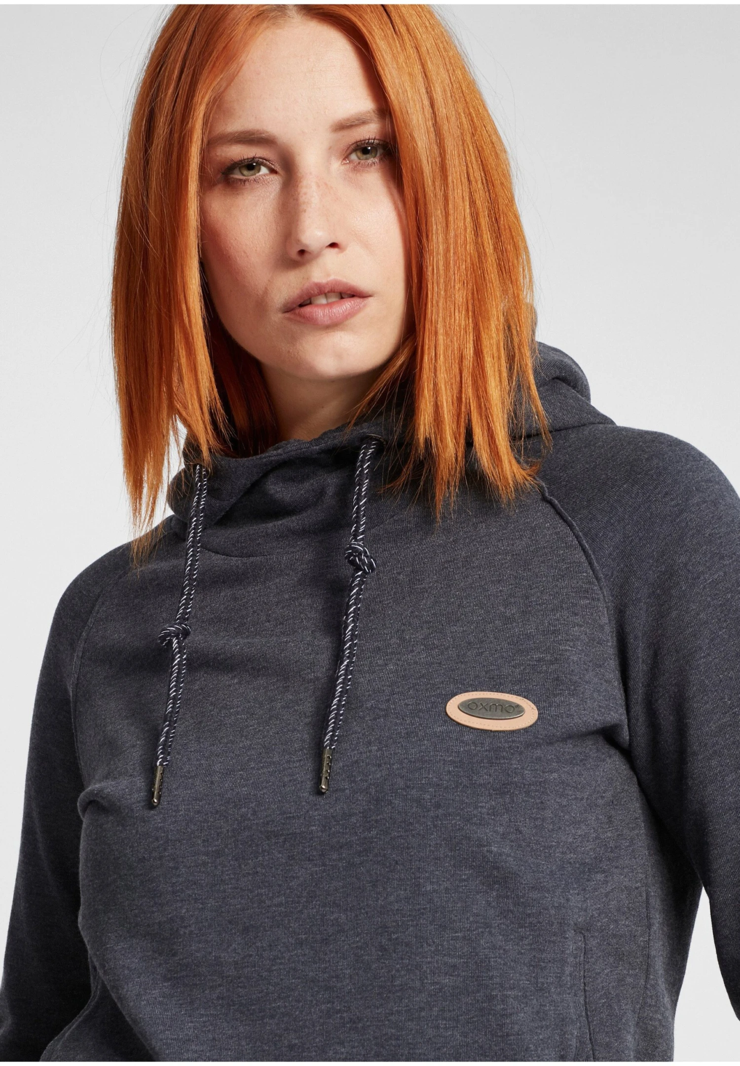 OXMO Oxpuja - Jersey Con Capucha - Insignia Blue Melange 4 OXMO Oxpuja - Jersey Con Capucha - Insignia Blue Melange - Imagen 4