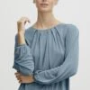 OXMO Oxhal - Blusa - Smoke Blue