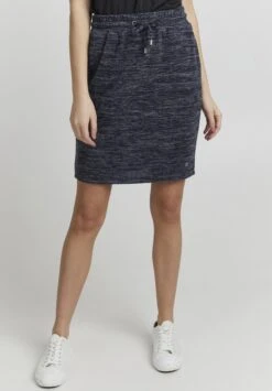 OXMO Birga - Falda De Tubo - Insignia Blue Melange