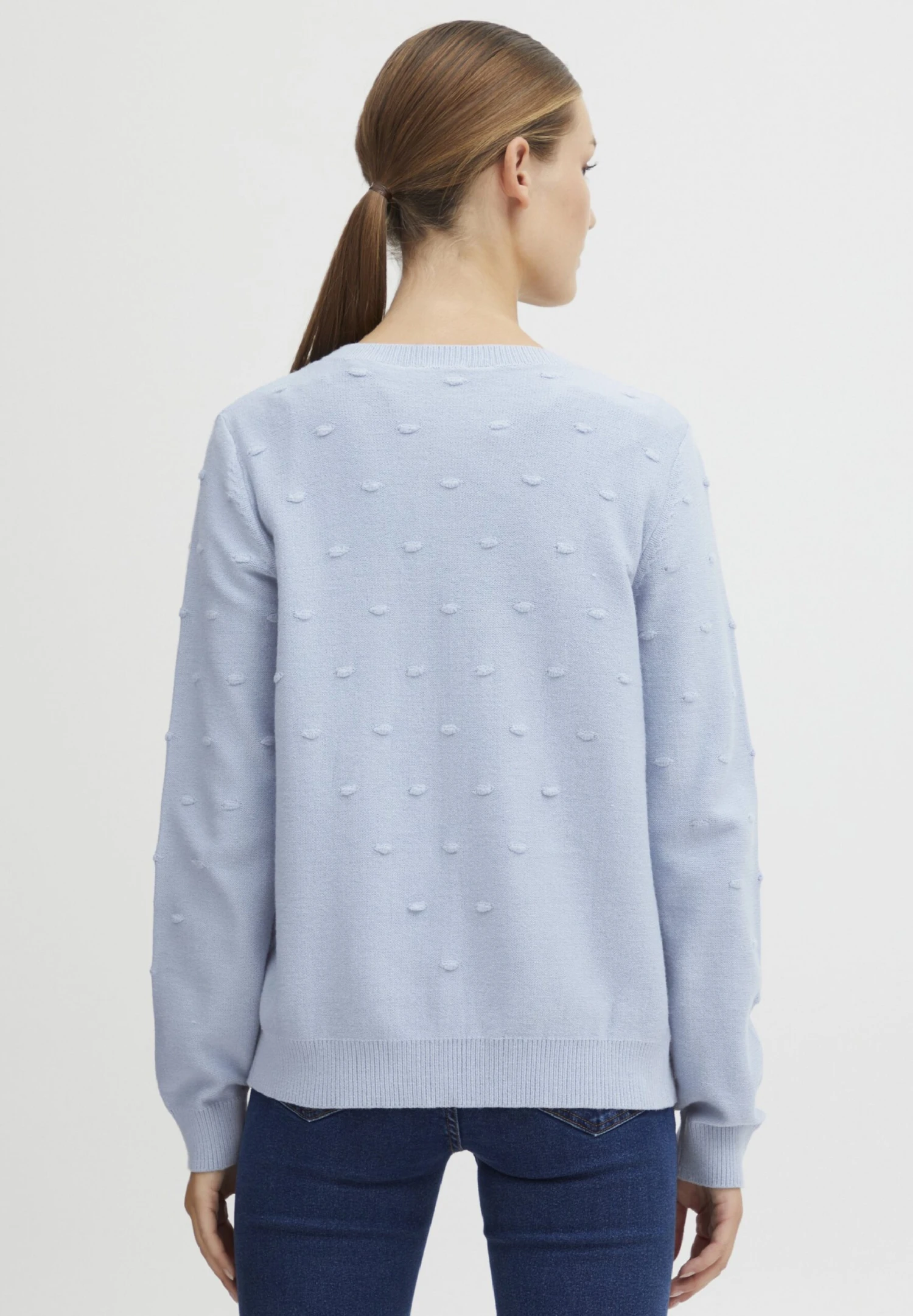 OXMO Oxkalotta - Chaqueta De Punto - Brunnera Blue 3 OXMO Oxkalotta - Chaqueta De Punto - Brunnera Blue - Imagen 3