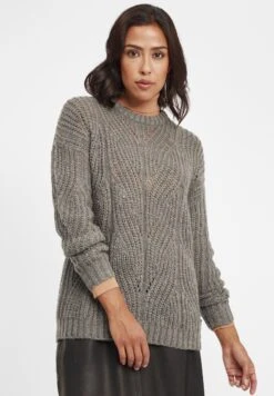 OXMO Oxchiara - Jersey De Punto - Medium Grey Melange