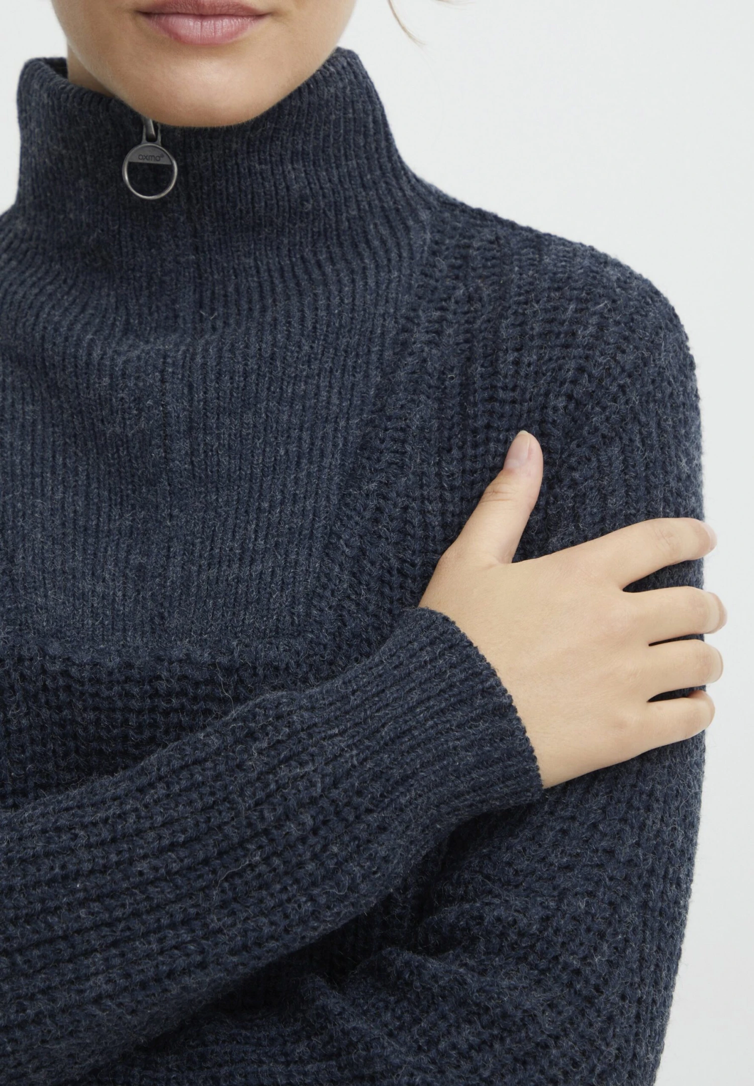 OXMO Oxnancy - Jersey De Punto - Total Eclipse Melange 4 OXMO Oxnancy - Jersey De Punto - Total Eclipse Melange - Imagen 4