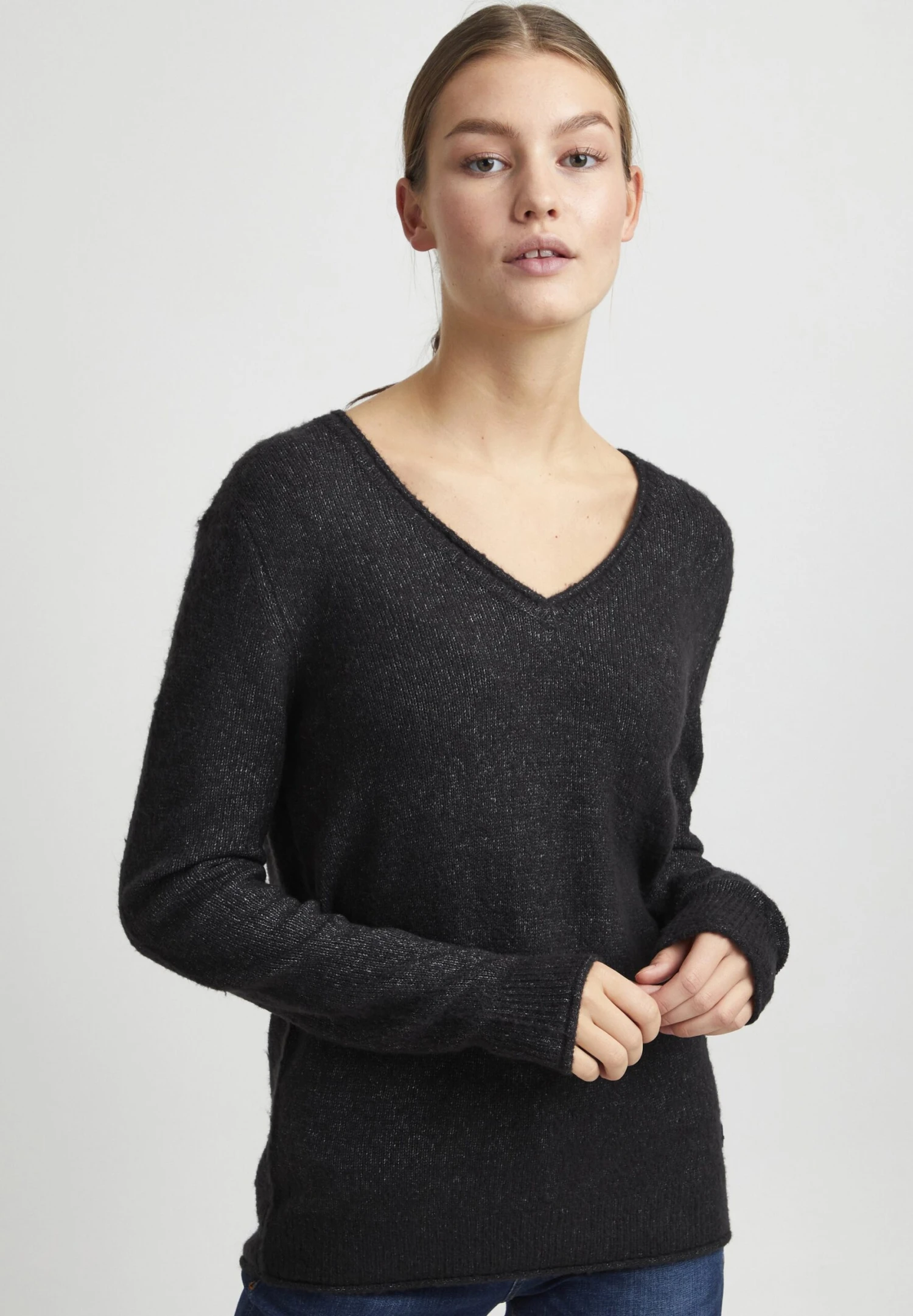 OXMO Oxilva - Jersey De Punto - Dark Grey Melange 1 OXMO Oxilva - Jersey De Punto - Dark Grey Melange