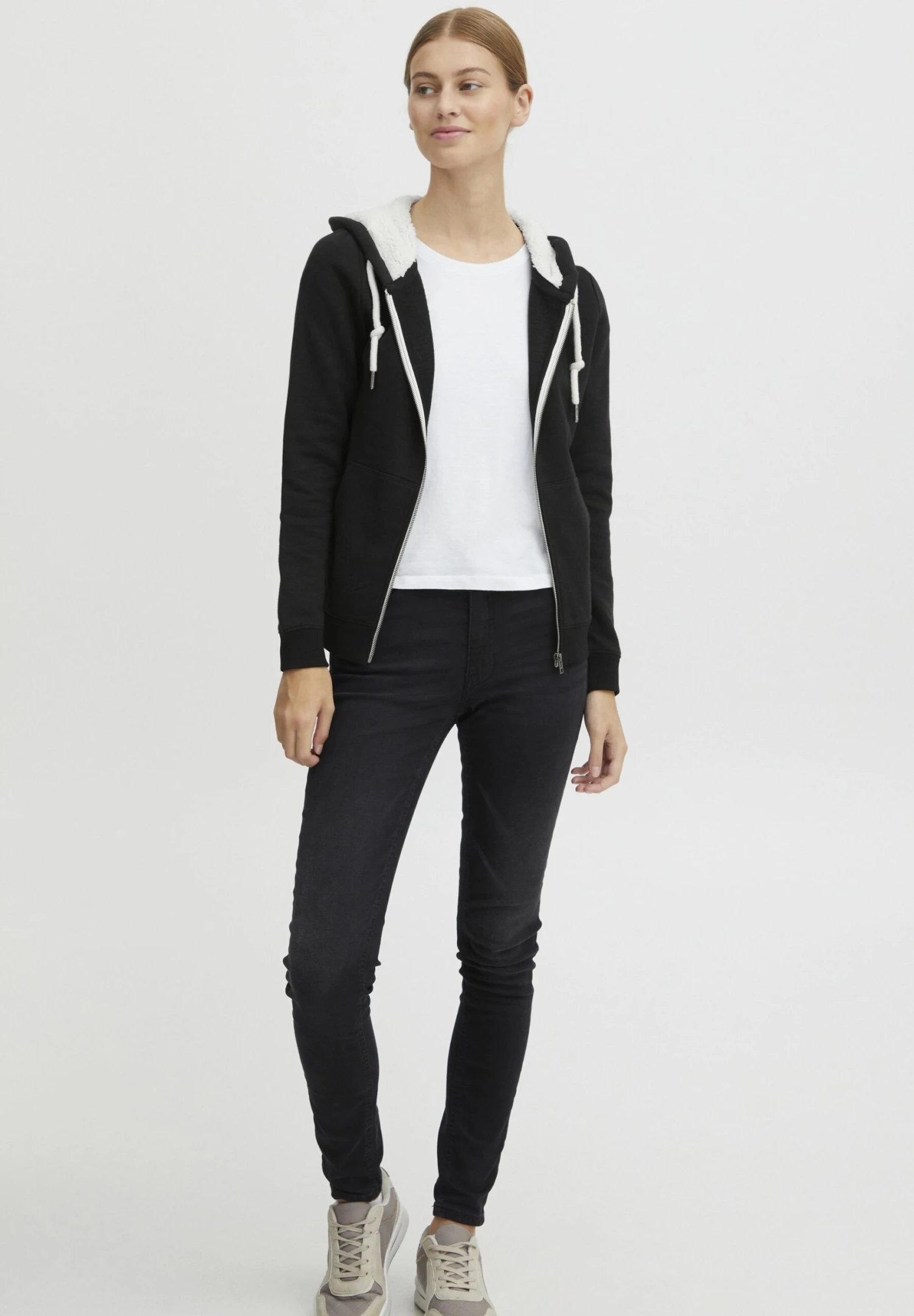 OXMO Oxbinja - Sudadera Con Cremallera - Black 2 OXMO Oxbinja - Sudadera Con Cremallera - Black - Imagen 2