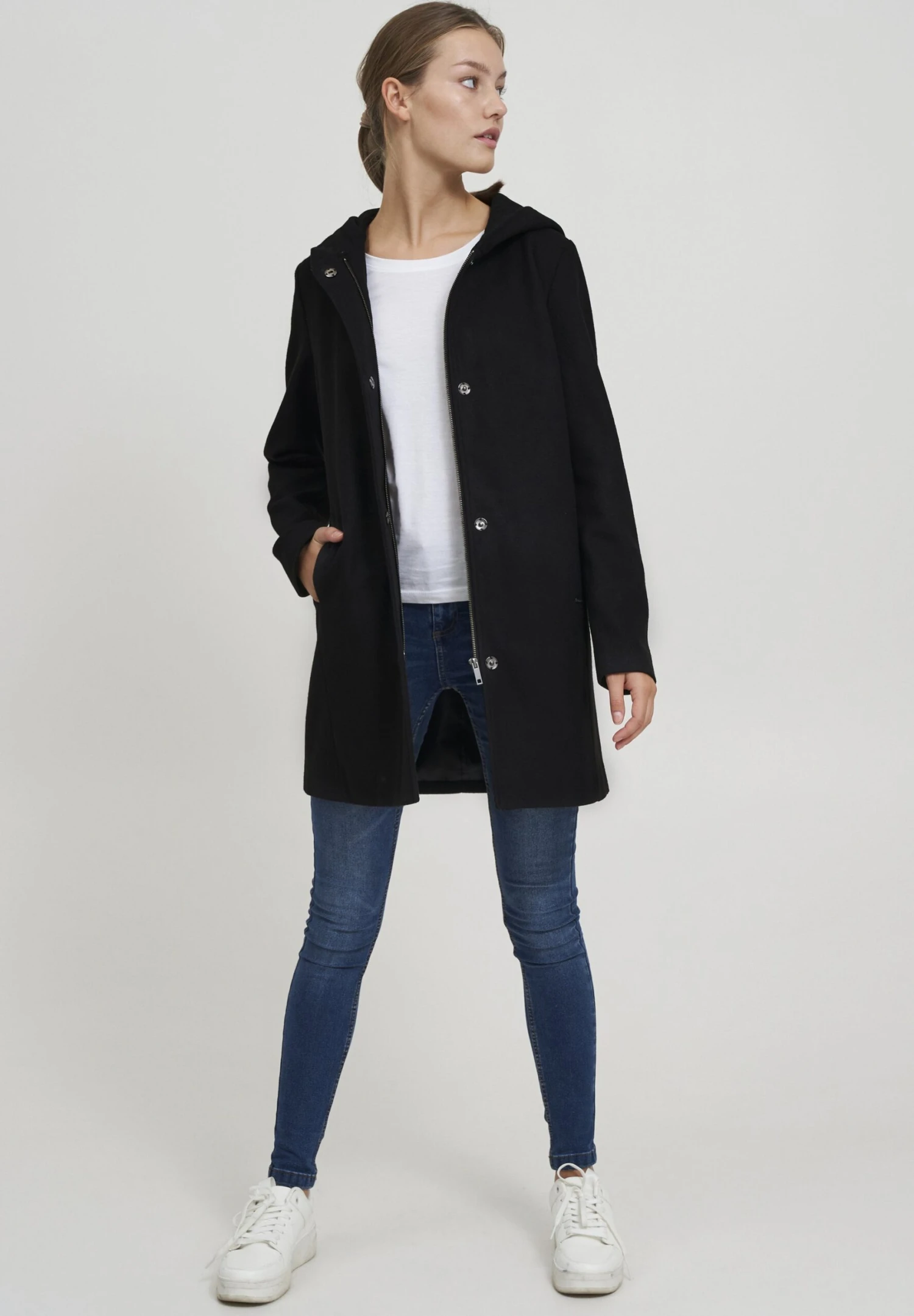 OXMO Oxnelina - Abrigo De Invierno - Black 2 OXMO Oxnelina - Abrigo De Invierno - Black - Imagen 2