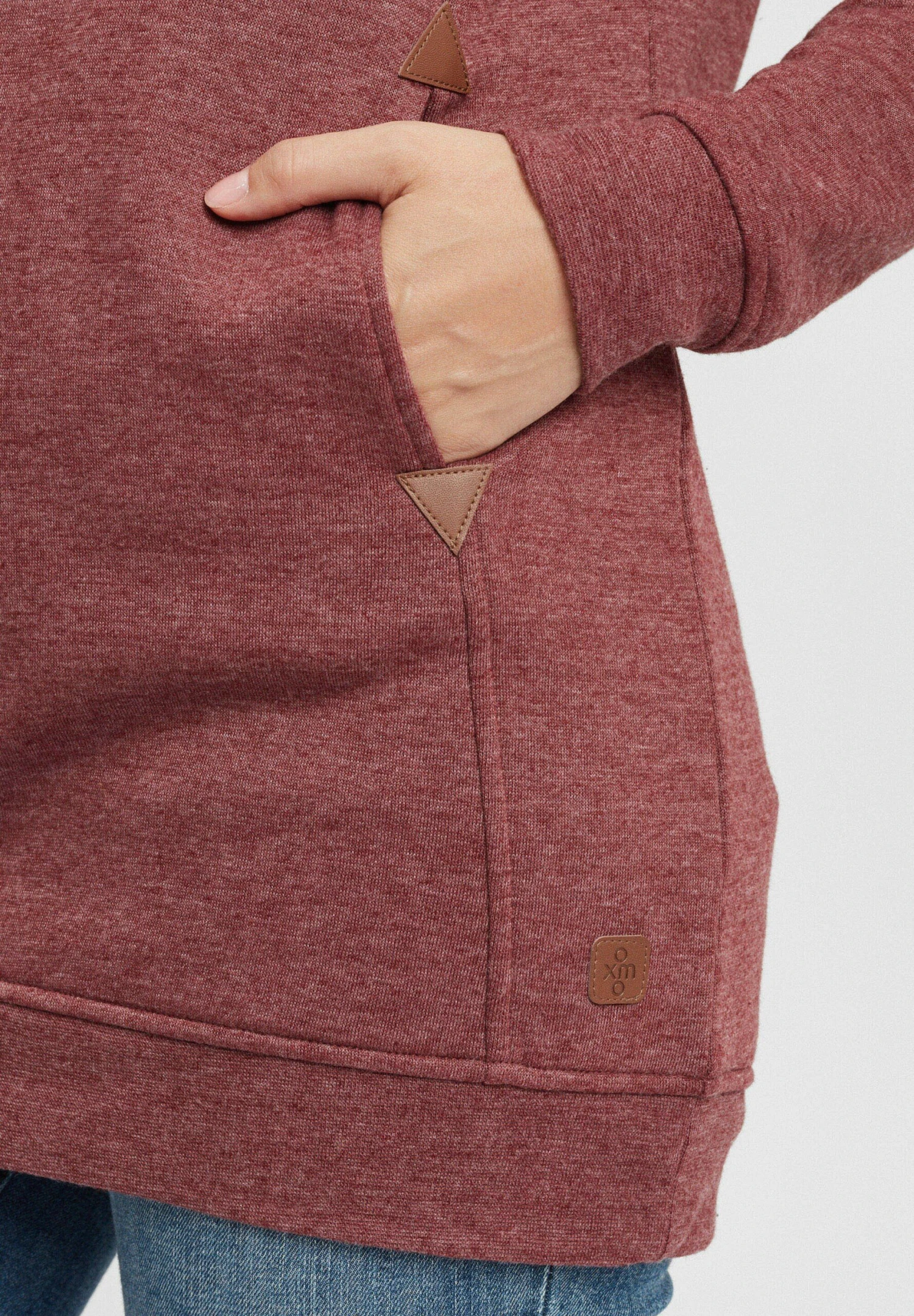 OXMO Oxvicky - Jersey Con Capucha - Wine Red M 5 OXMO Oxvicky - Jersey Con Capucha - Wine Red M - Imagen 5