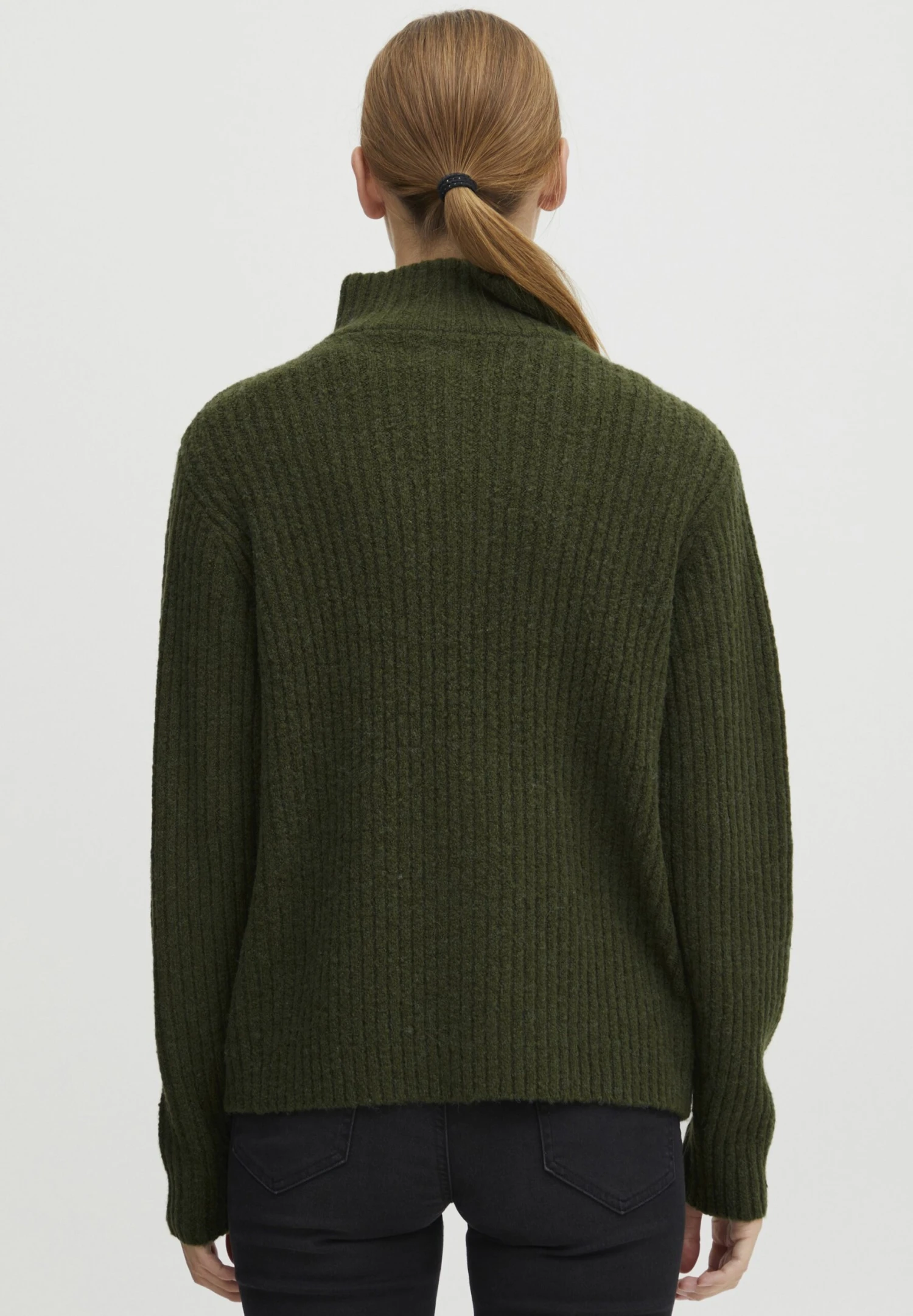 OXMO Oxsaline - Jersey De Punto - Rifle Green Melange 3 OXMO Oxsaline - Jersey De Punto - Rifle Green Melange - Imagen 3