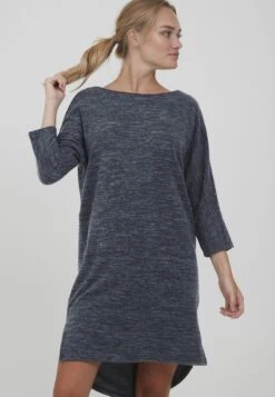 OXMO Oxbinala - Vestido De Punto - Total Eclipse Melange