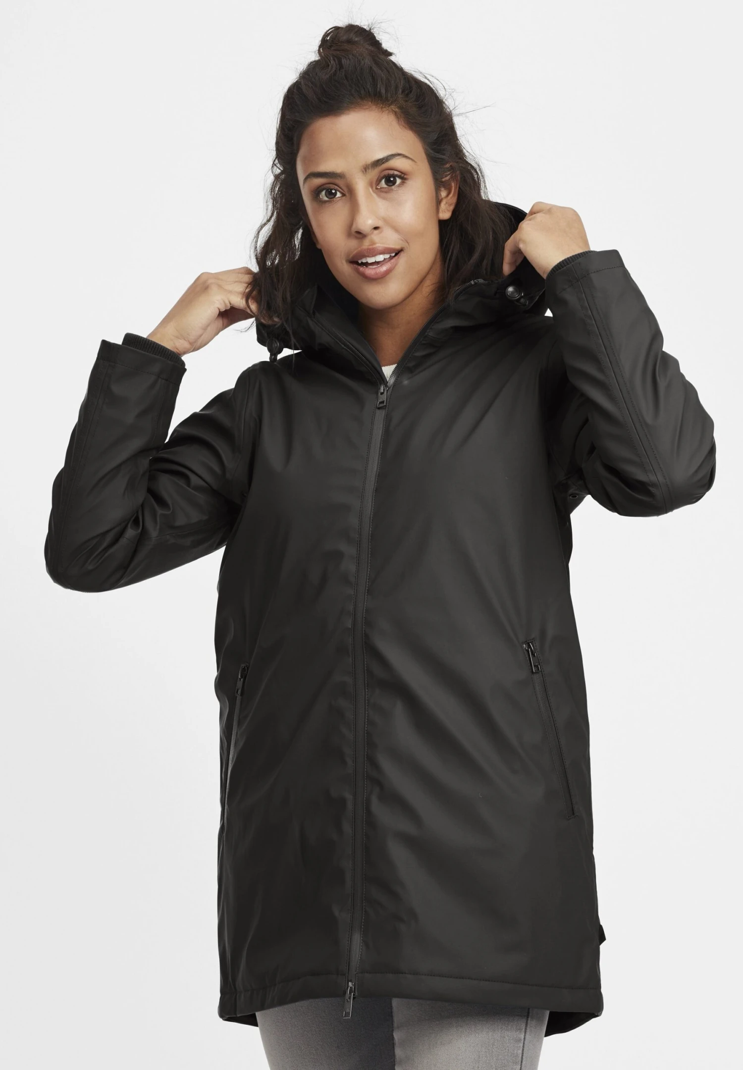 OXMO Oxjanina - Parka - Black 1 OXMO Oxjanina - Parka - Black