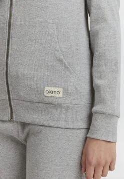 OXMO Oxlova - Sudadera Con Cremallera - Light Grey Melange -Oxmo 32133ee601724635bdb02ce07ac05f08