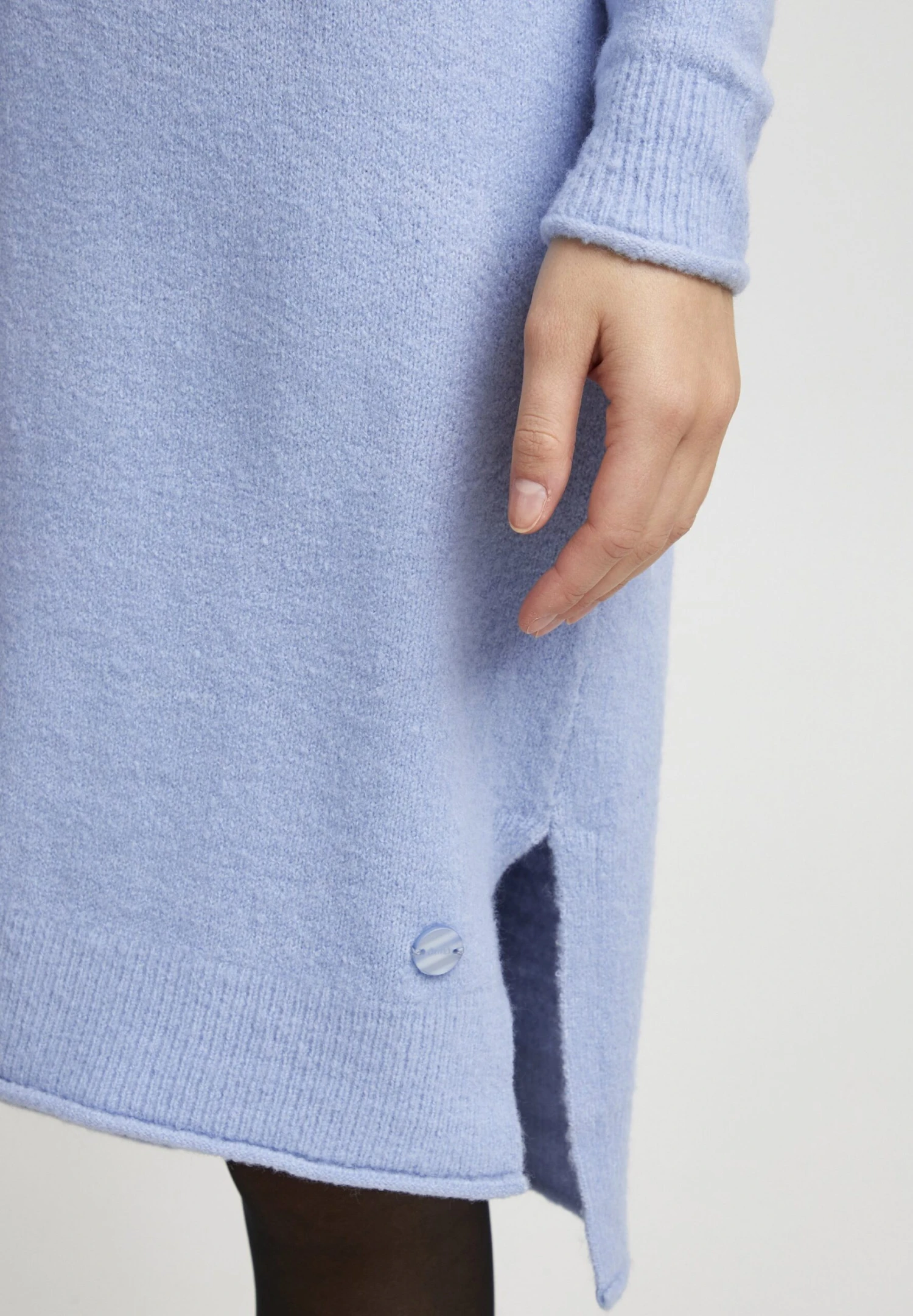 OXMO Oxida - Vestido De Punto - Brunnera Blue Melange 5 OXMO Oxida - Vestido De Punto - Brunnera Blue Melange - Imagen 5