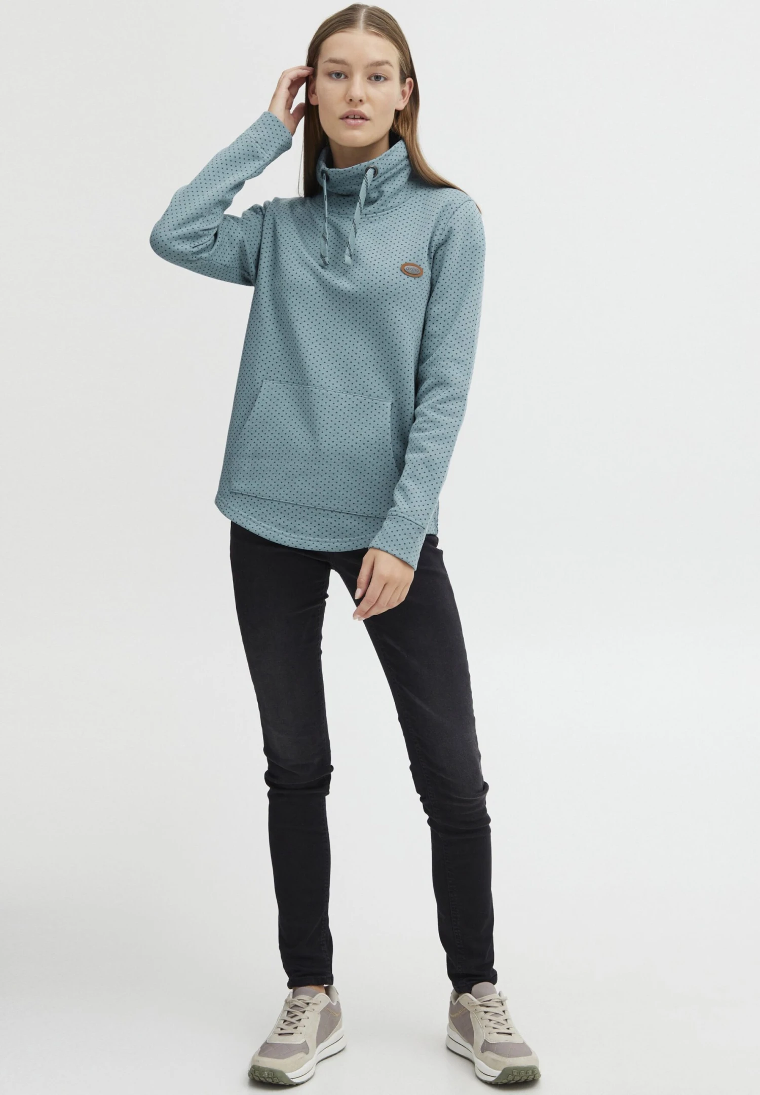 OXMO Tube Sw - Jersey De Punto - Smoke Blue Melange 2 OXMO Tube Sw - Jersey De Punto - Smoke Blue Melange - Imagen 2