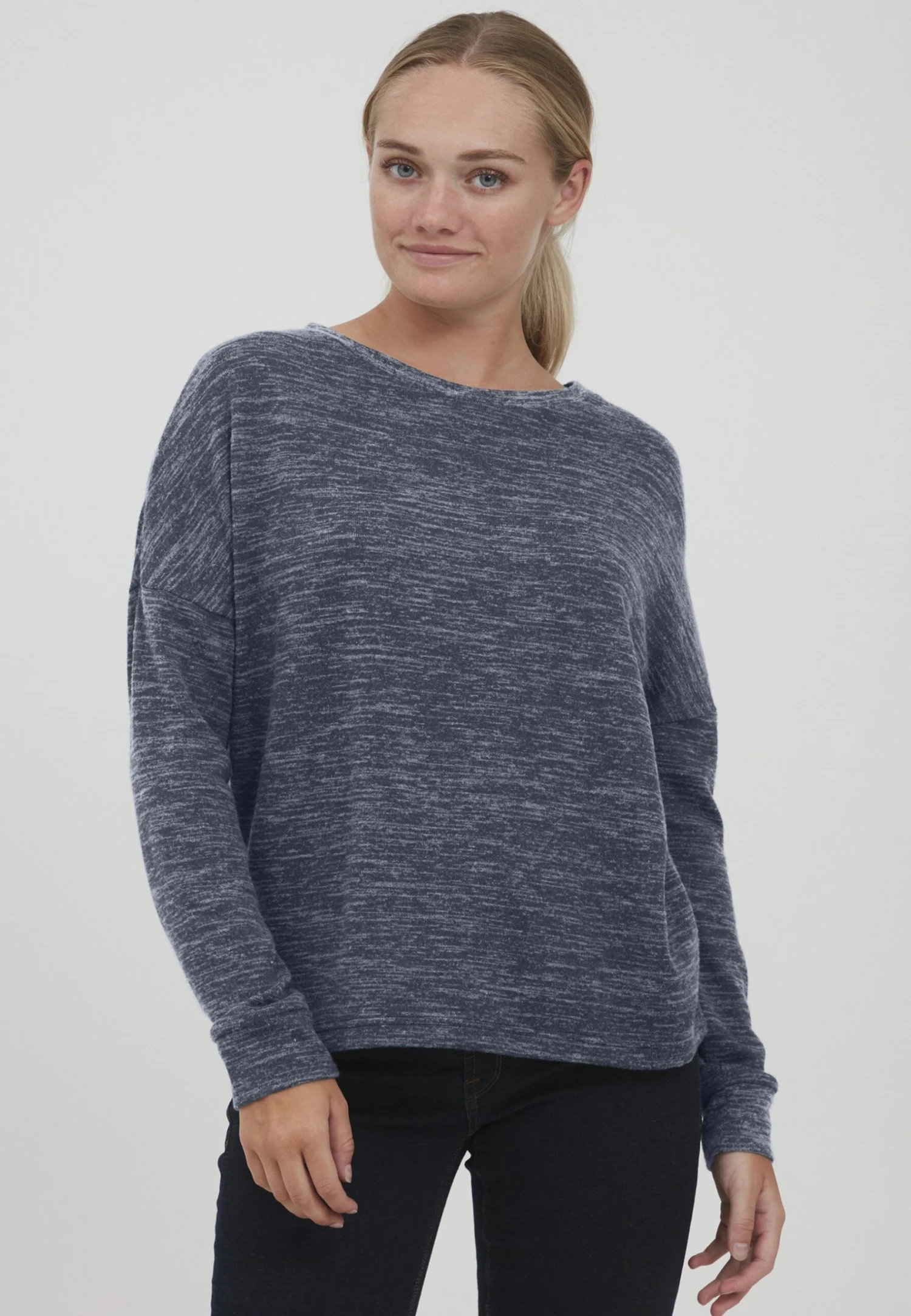 OXMO Oxbenta - Jersey De Punto - Total Eclipse Melange 1 OXMO Oxbenta - Jersey De Punto - Total Eclipse Melange