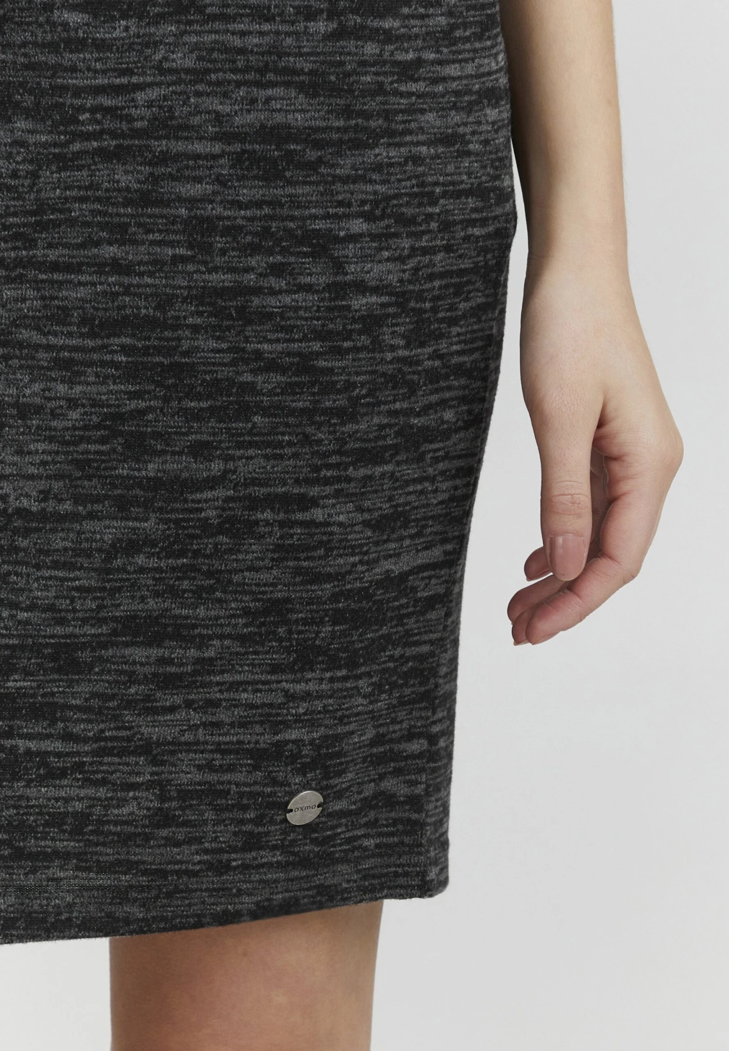 OXMO Birga - Falda De Tubo - Dark Grey Melange 5 OXMO Birga - Falda De Tubo - Dark Grey Melange - Imagen 5