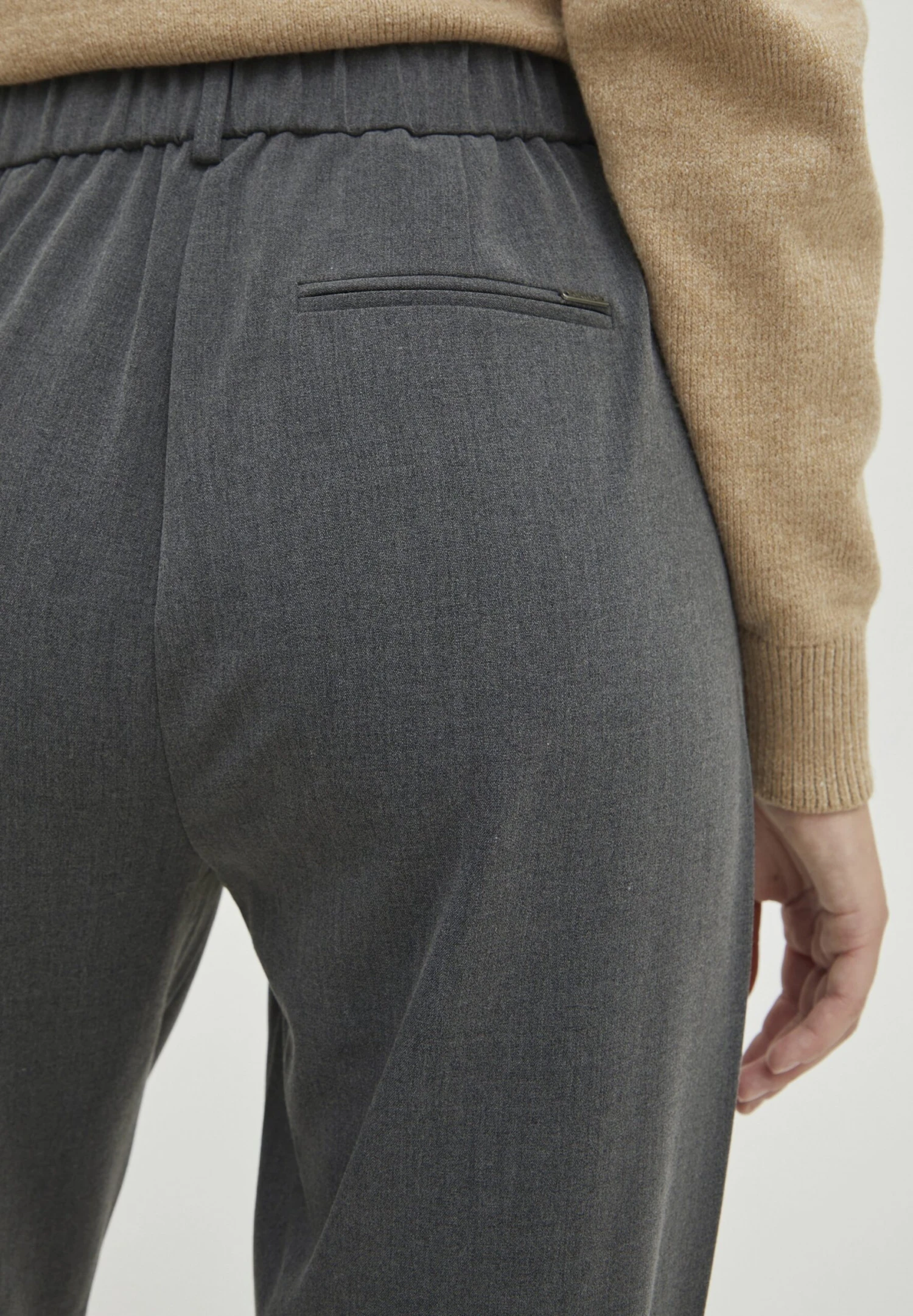 OXMO Oxdovine - Pantalones Chinos - Dark Grey Melange 5 OXMO Oxdovine - Pantalones Chinos - Dark Grey Melange - Imagen 5