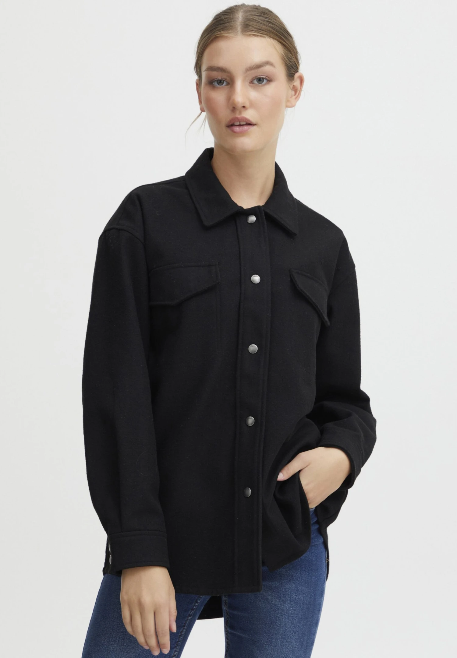 OXMO Valen - Chaqueta De Punto - Black 1 OXMO Valen - Chaqueta De Punto - Black