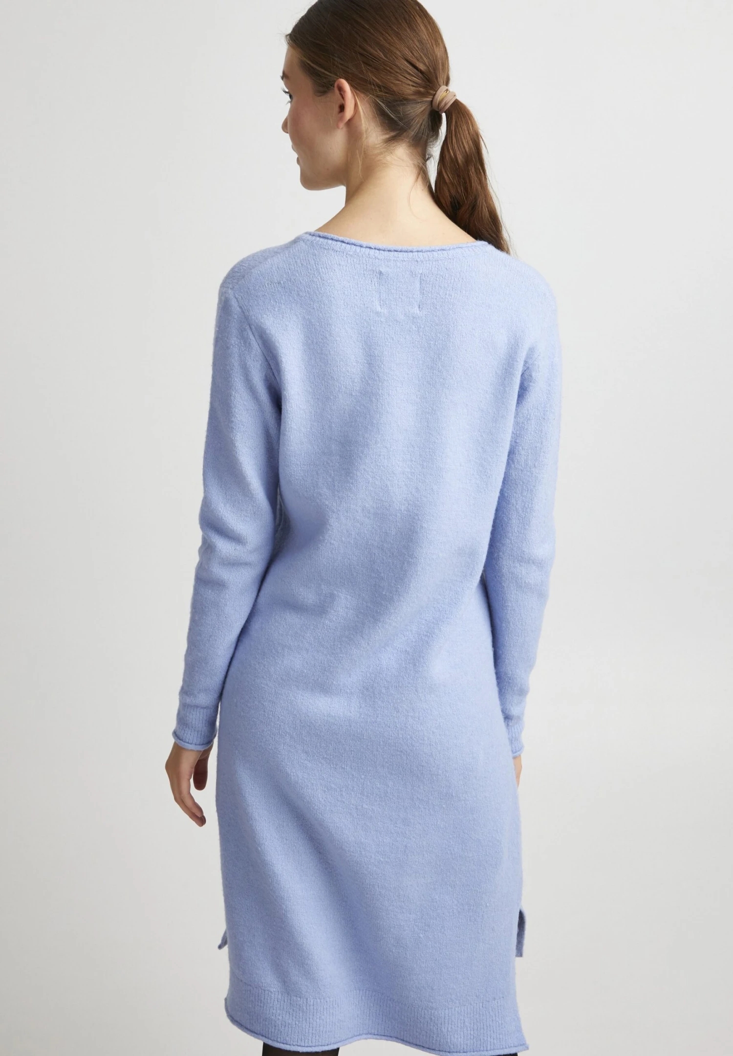 OXMO Oxida - Vestido De Punto - Brunnera Blue Melange 3 OXMO Oxida - Vestido De Punto - Brunnera Blue Melange - Imagen 3