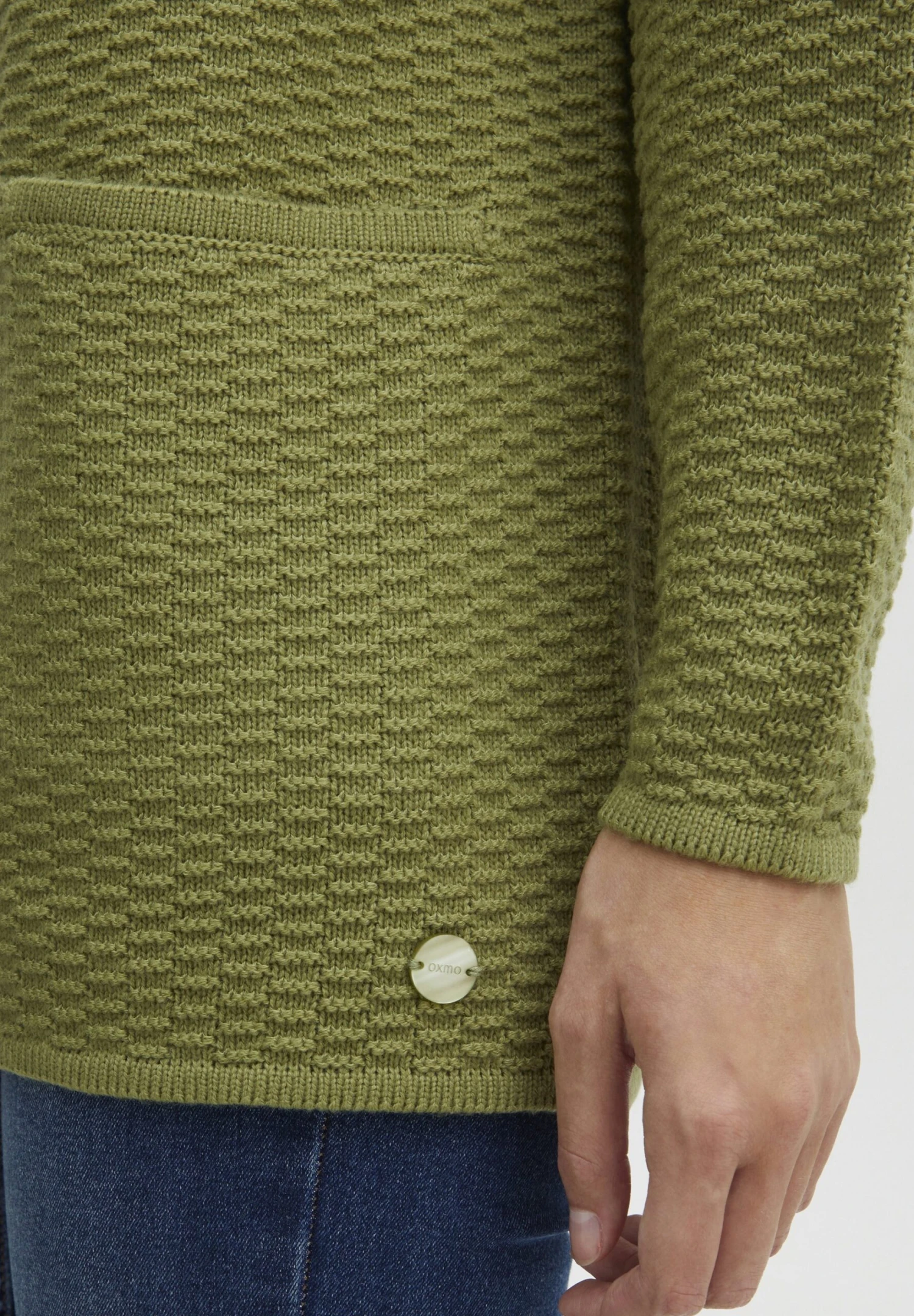 OXMO Oxmiline - Chaqueta De Punto - Sage 5 OXMO Oxmiline - Chaqueta De Punto - Sage - Imagen 5