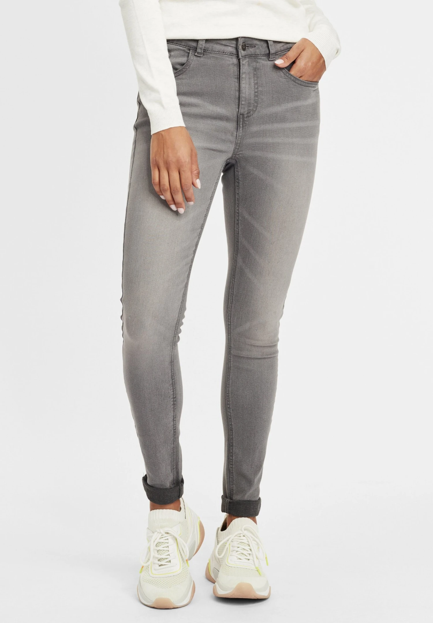 OXMO Oxlenna - Vaqueros Boyfriend - Grey Denim 1 OXMO Oxlenna - Vaqueros Boyfriend - Grey Denim