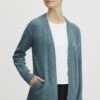 OXMO Oxsally - Chaqueta De Punto - Smoke Blue Melange