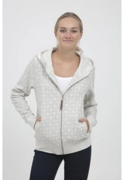 OXMO Vendela - Sudadera Con Cremallera - Light Grey