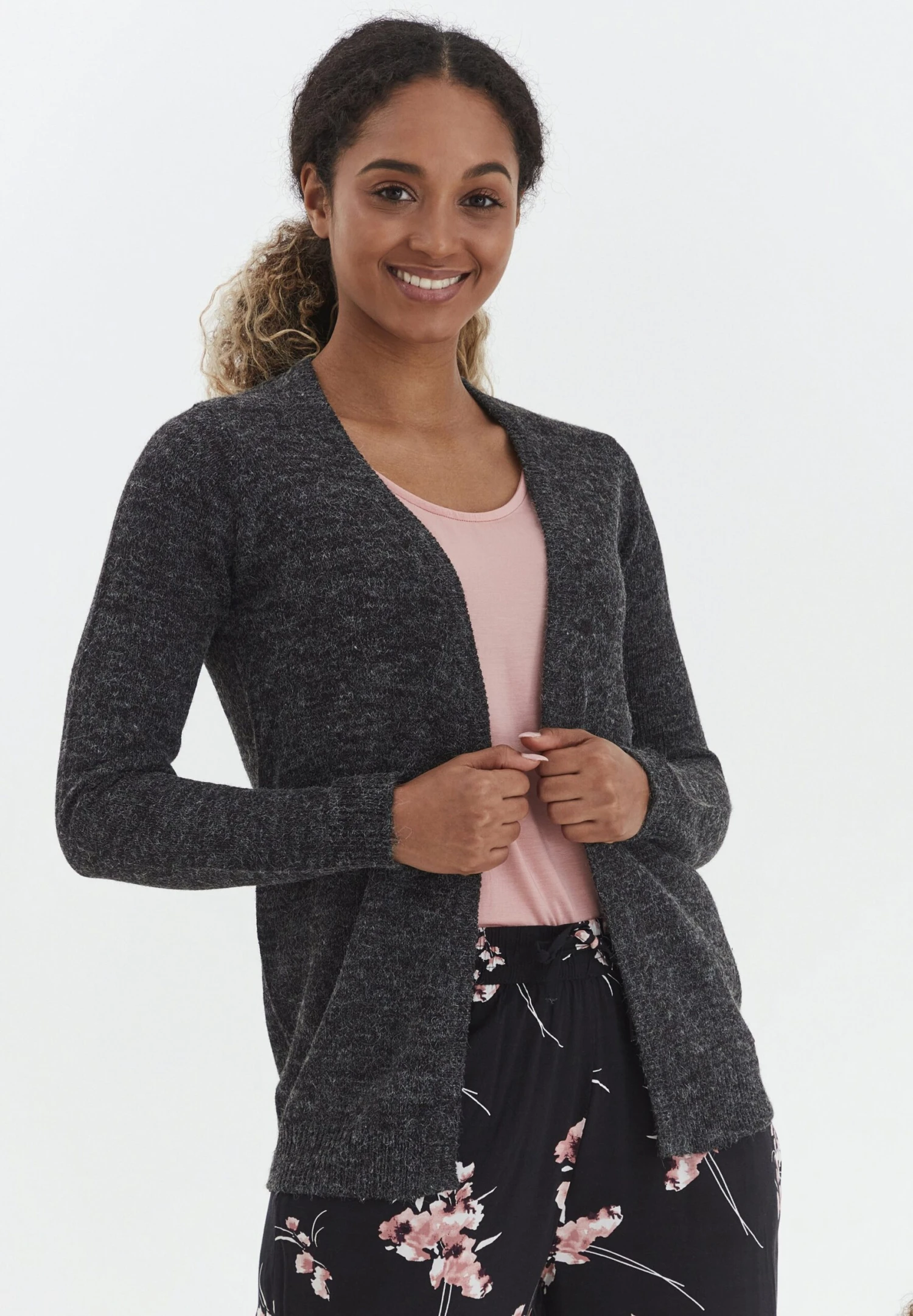OXMO Oxnena - Chaqueta De Punto - Charcoal Mix 1 OXMO Oxnena - Chaqueta De Punto - Charcoal Mix