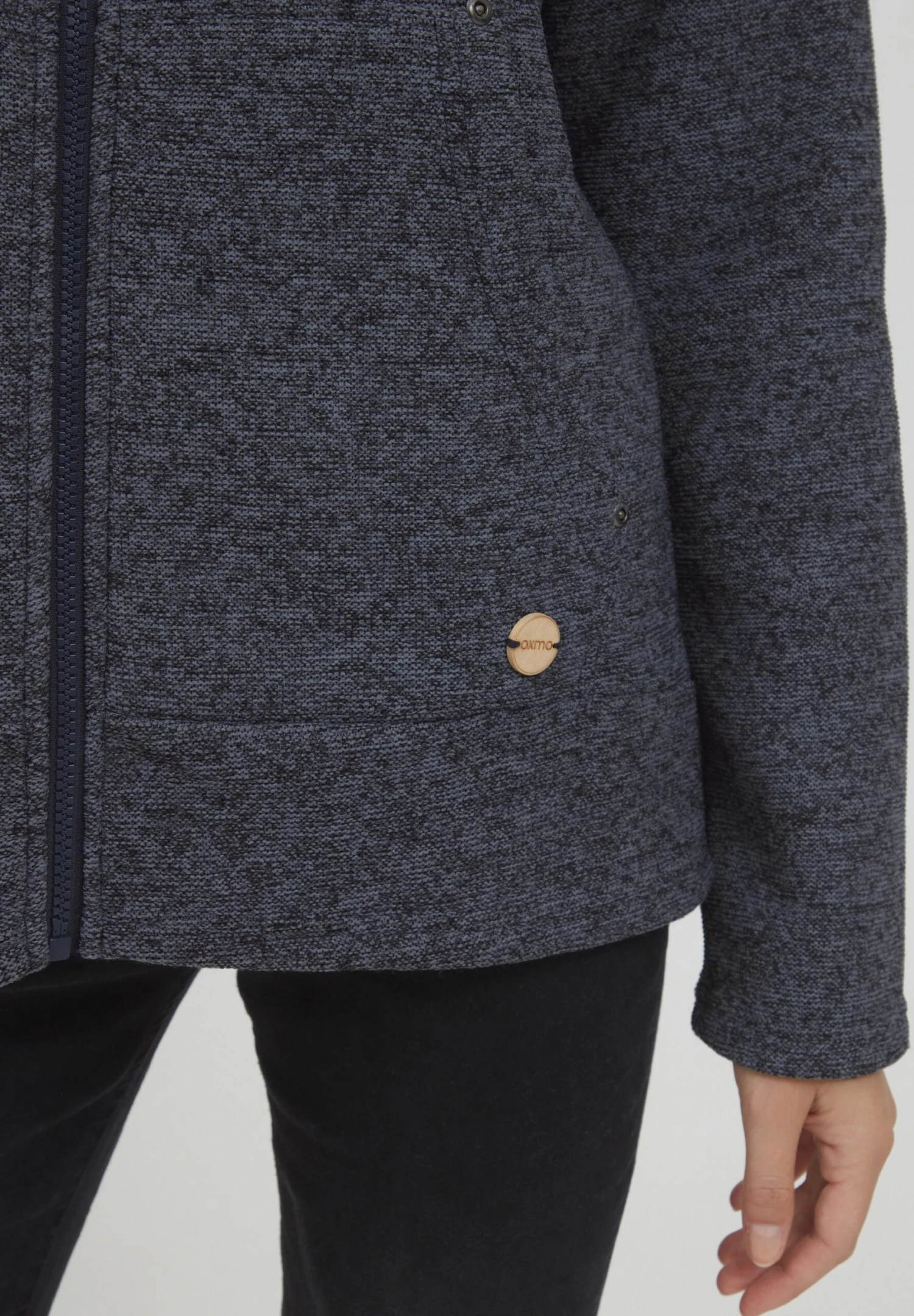 OXMO Oxfia - Sudadera Con Cremallera - Blue 5 OXMO Oxfia - Sudadera Con Cremallera - Blue - Imagen 5