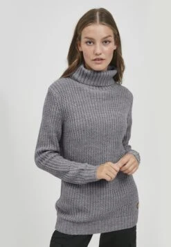 OXMO Oxnanna - Jersey De Punto - Medium Grey Melange
