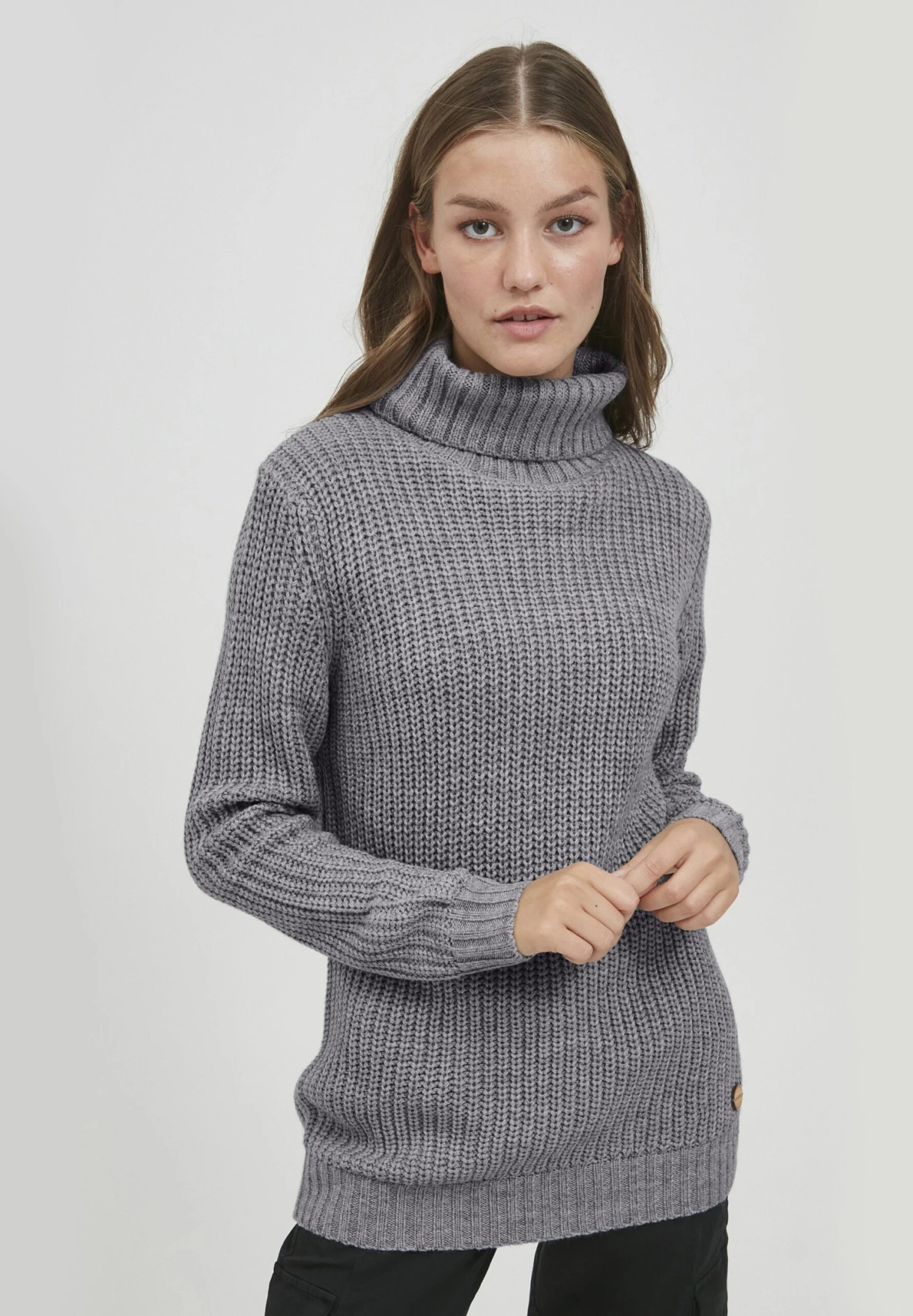 OXMO Oxnanna - Jersey De Punto - Medium Grey Melange 1 OXMO Oxnanna - Jersey De Punto - Medium Grey Melange