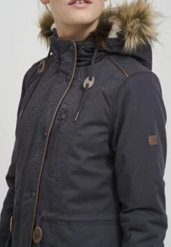 OXMO Oxanna - Parka - Dark Grey -Oxmo 5dcfe5b813474e0eaa2ecad9c6111097
