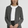 OXMO Oxhilda - Chaqueta De Punto - Pewter