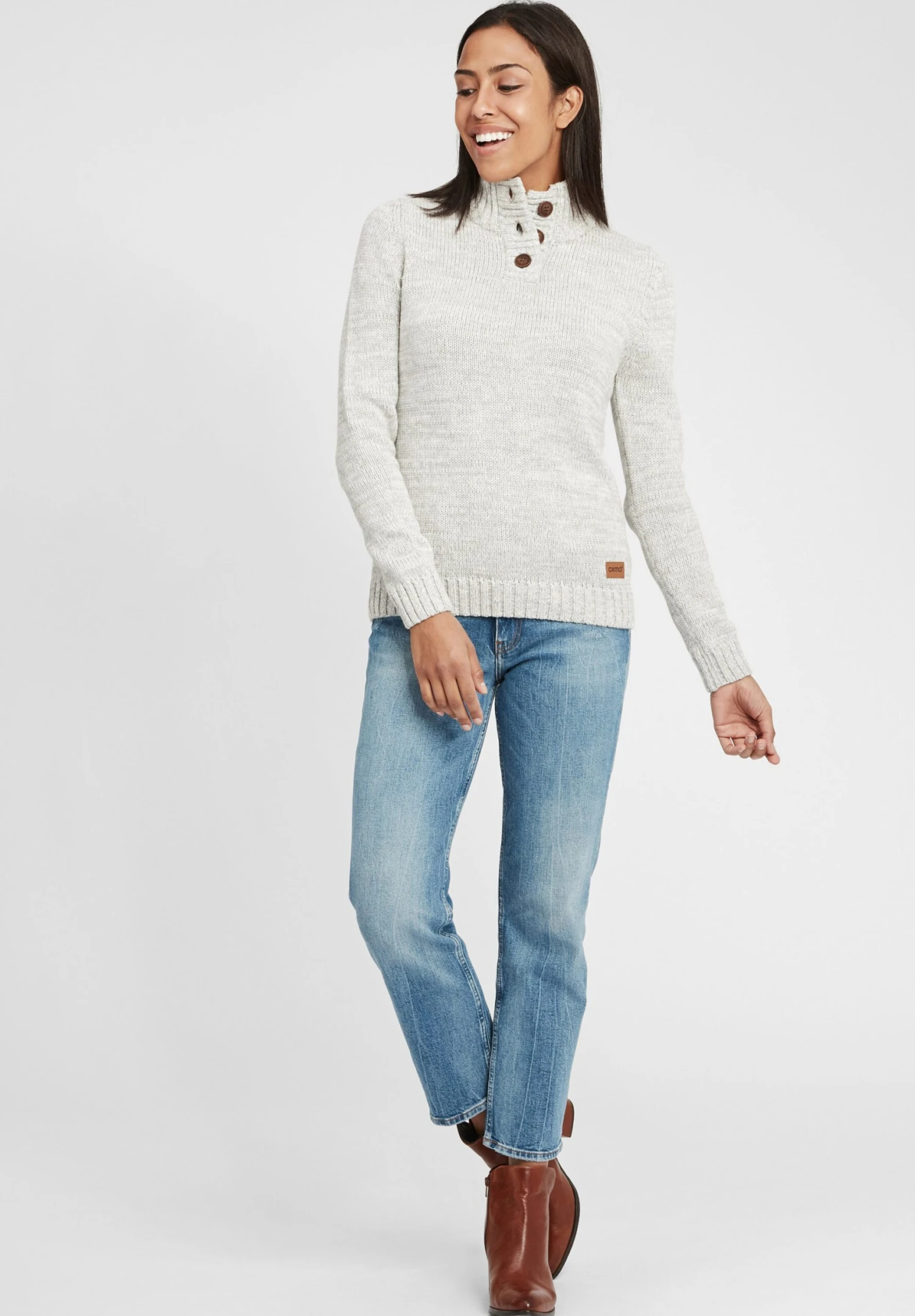 OXMO Oxphilicita - Jersey De Punto - Lig Grey M 2 OXMO Oxphilicita - Jersey De Punto - Lig Grey M - Imagen 2