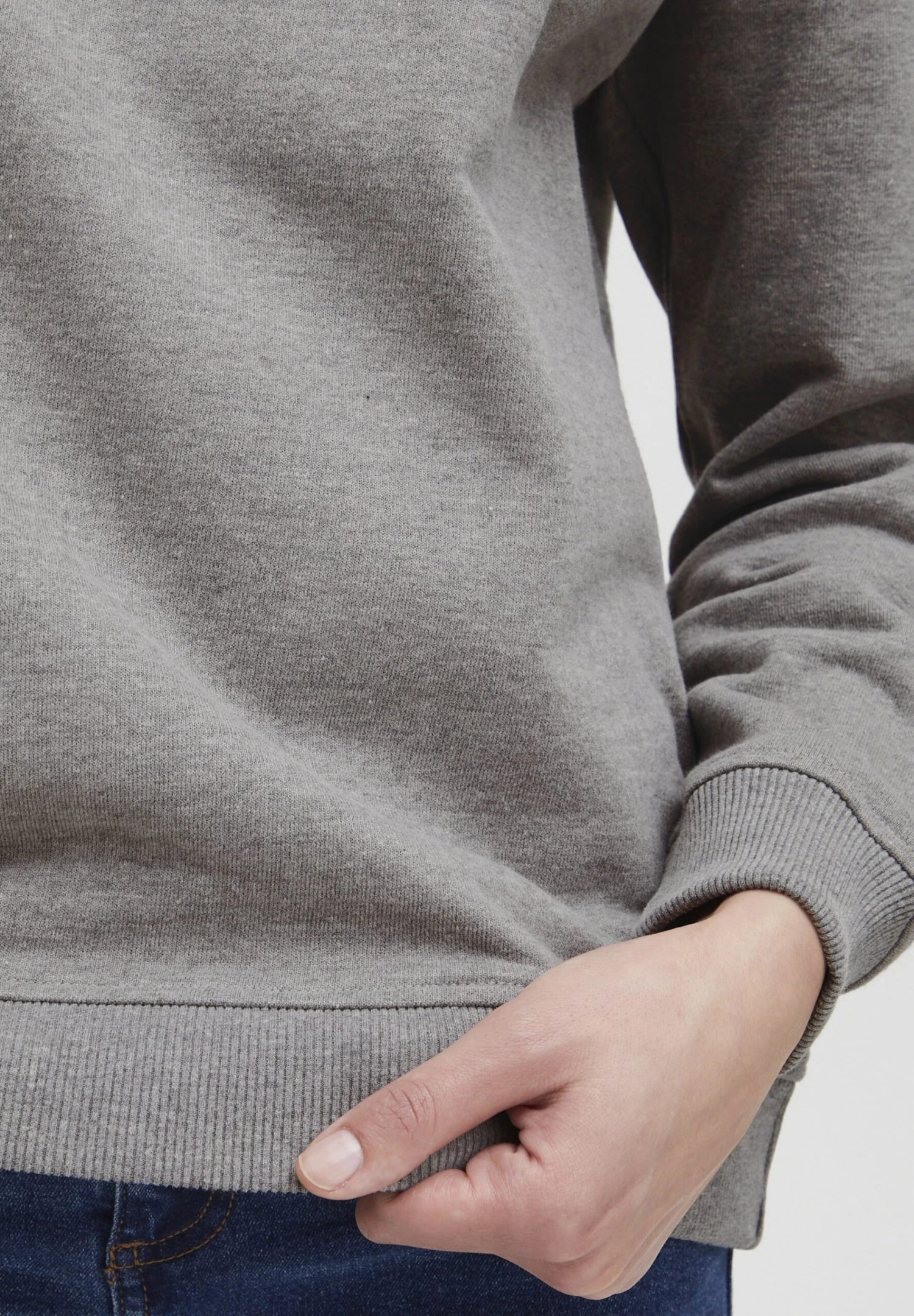 OXMO Oxcolisa - Jersey Con Capucha - Medium Grey Melange 5 OXMO Oxcolisa - Jersey Con Capucha - Medium Grey Melange - Imagen 5