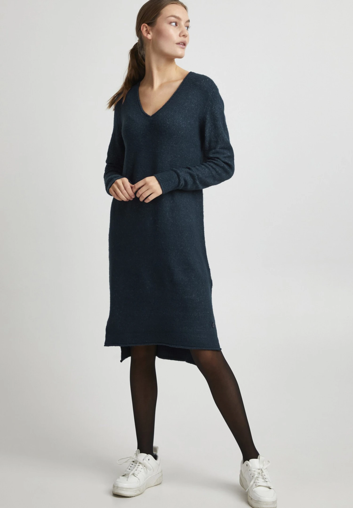 OXMO Oxida - Vestido De Punto - Total Eclipse Melange 2 OXMO Oxida - Vestido De Punto - Total Eclipse Melange - Imagen 2