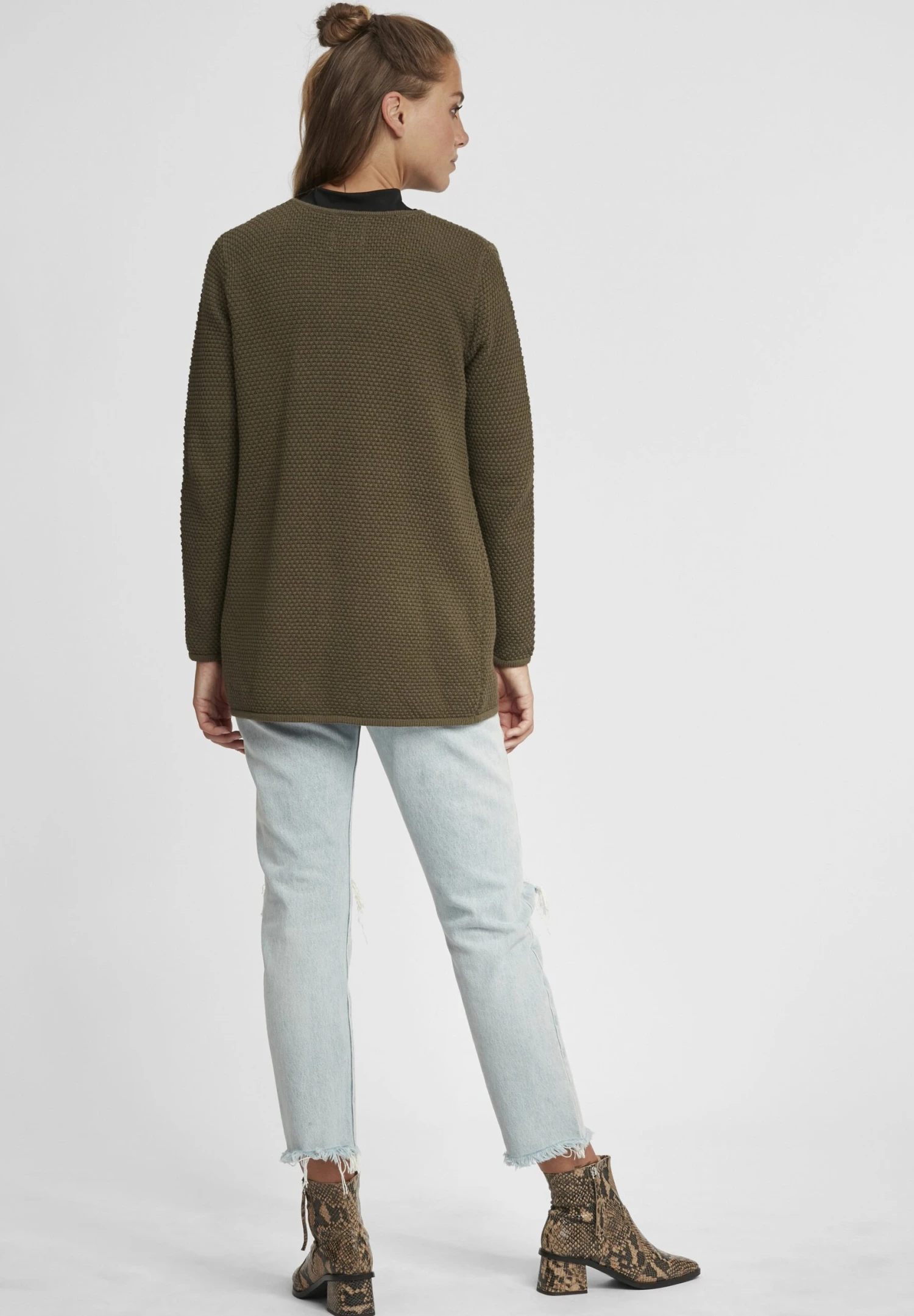 OXMO Oxhilda - Chaqueta De Punto - Ivy Green 3 OXMO Oxhilda - Chaqueta De Punto - Ivy Green - Imagen 3