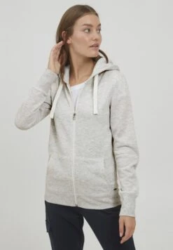 OXMO Oxolinda - Chaqueta De Punto - Oyster Gray Melange