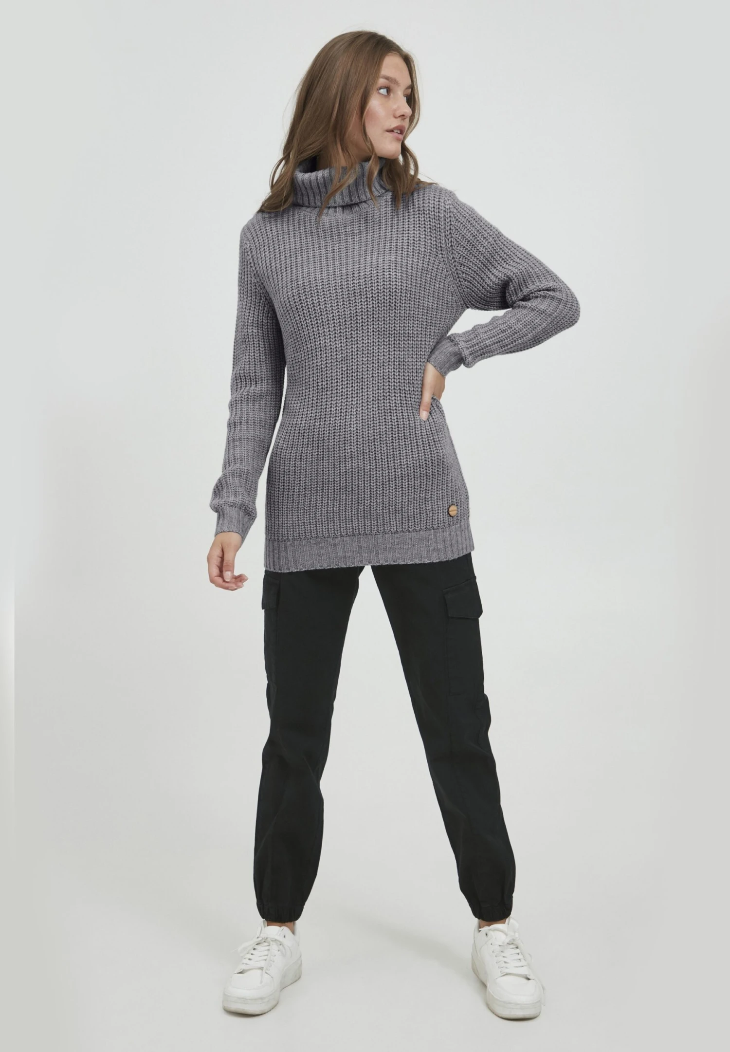 OXMO Oxnanna - Jersey De Punto - Medium Grey Melange 2 OXMO Oxnanna - Jersey De Punto - Medium Grey Melange - Imagen 2