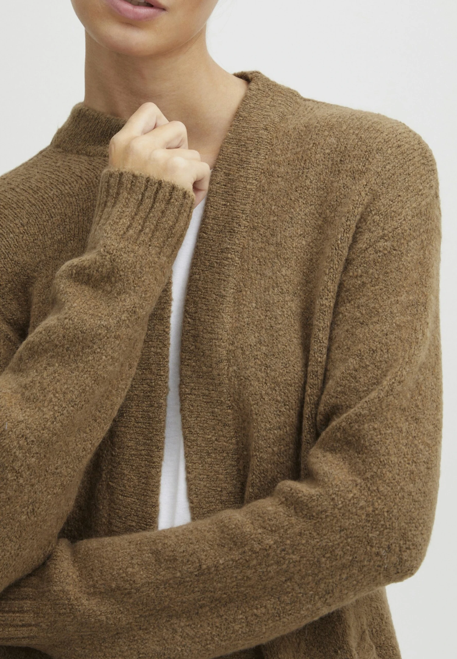 OXMO Oxsally - Chaqueta De Punto - Tannin Melange 4 OXMO Oxsally - Chaqueta De Punto - Tannin Melange - Imagen 4