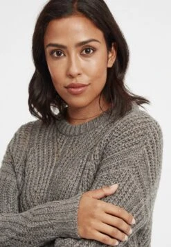 OXMO Oxchiara - Jersey De Punto - Medium Grey Melange -Oxmo 69b19853b97a4d38aa762b2cc8f682c6