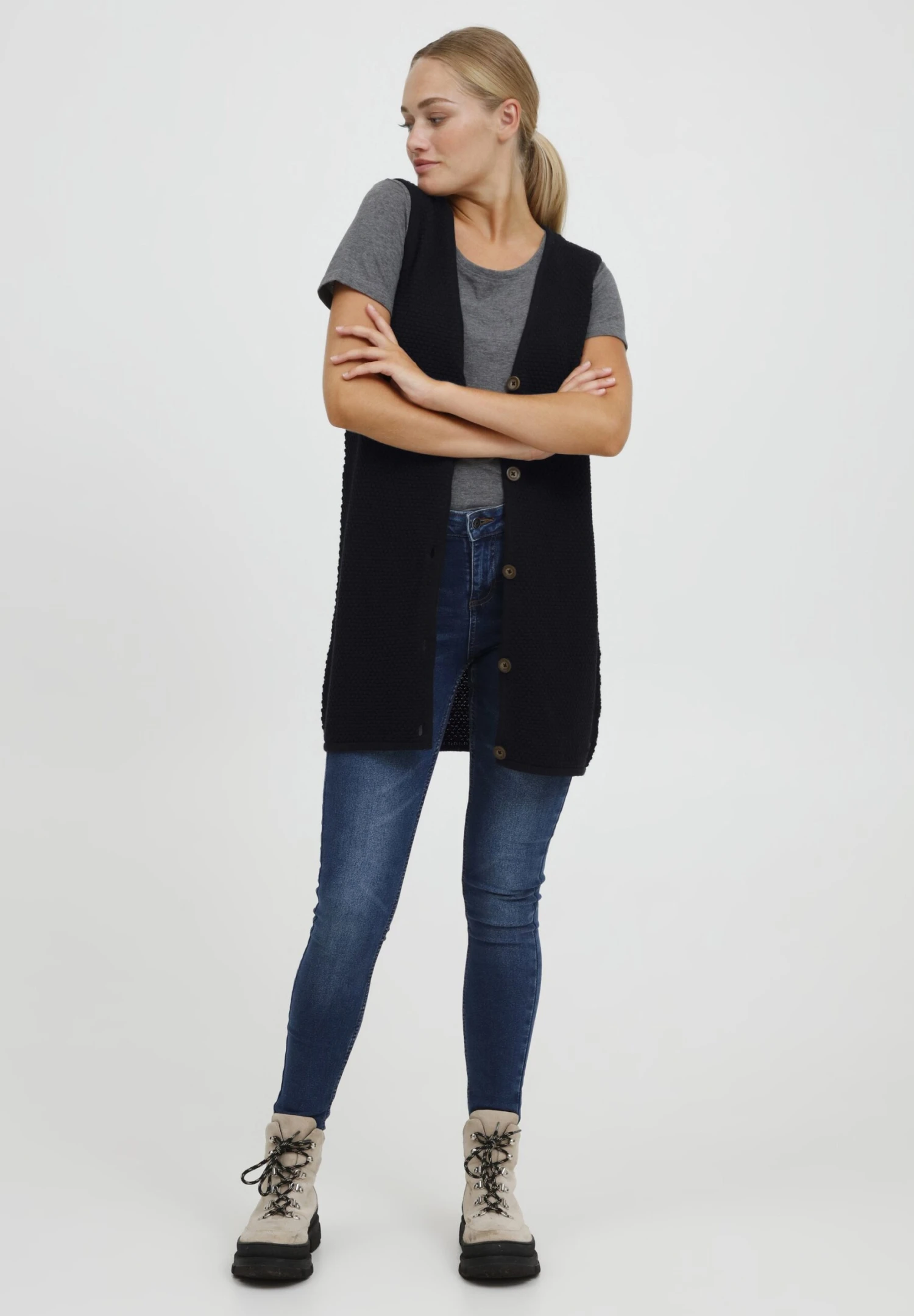 OXMO Oxheidi - Chaleco - Black 2 OXMO Oxheidi - Chaleco - Black - Imagen 2