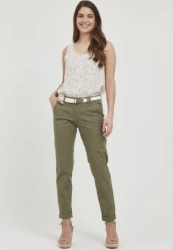 OXMO Oxchakira - Pantalones Chinos - Dusty Oliv