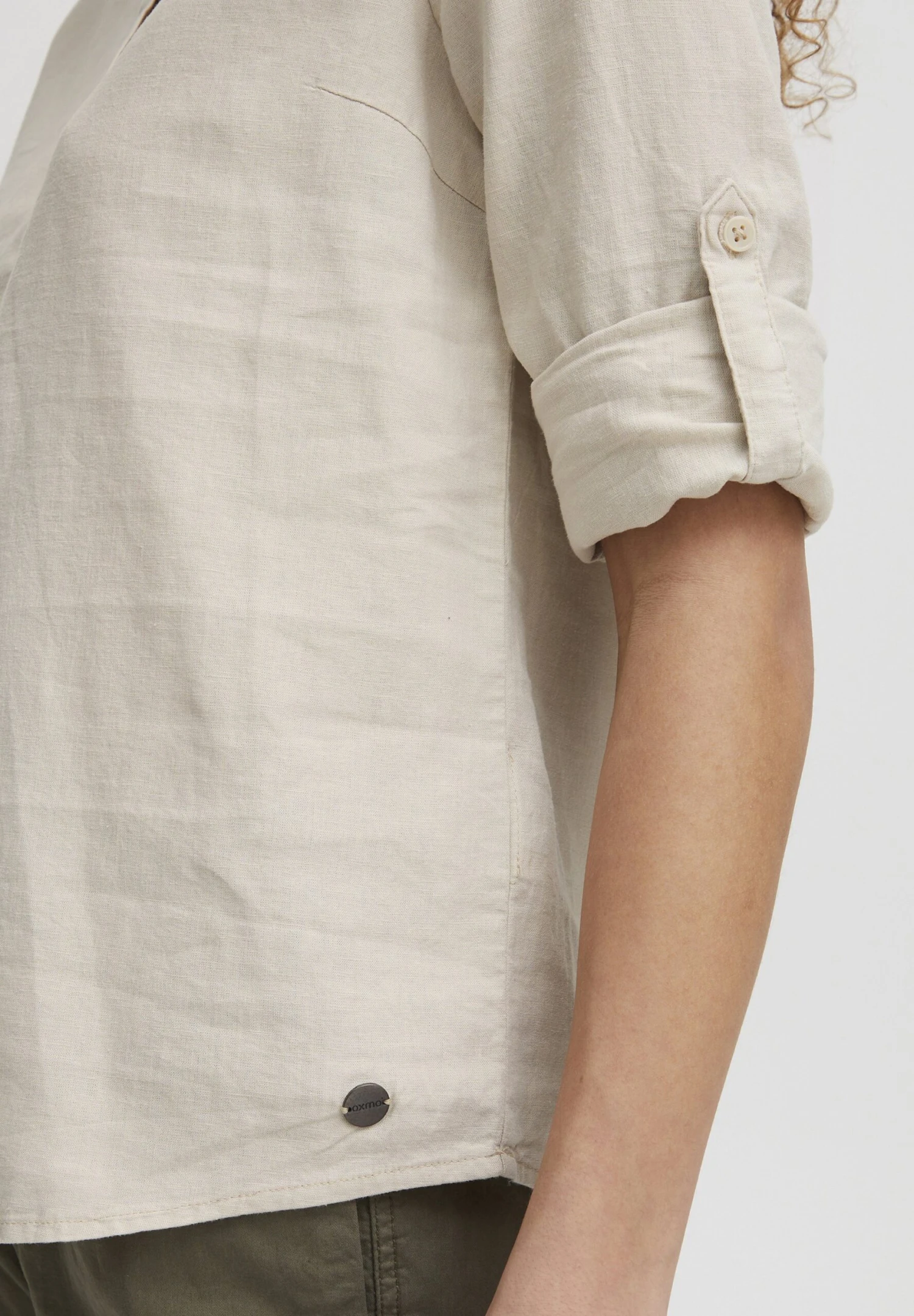 OXMO Oxanja - Blusa - Cement 5 OXMO Oxanja - Blusa - Cement - Imagen 5