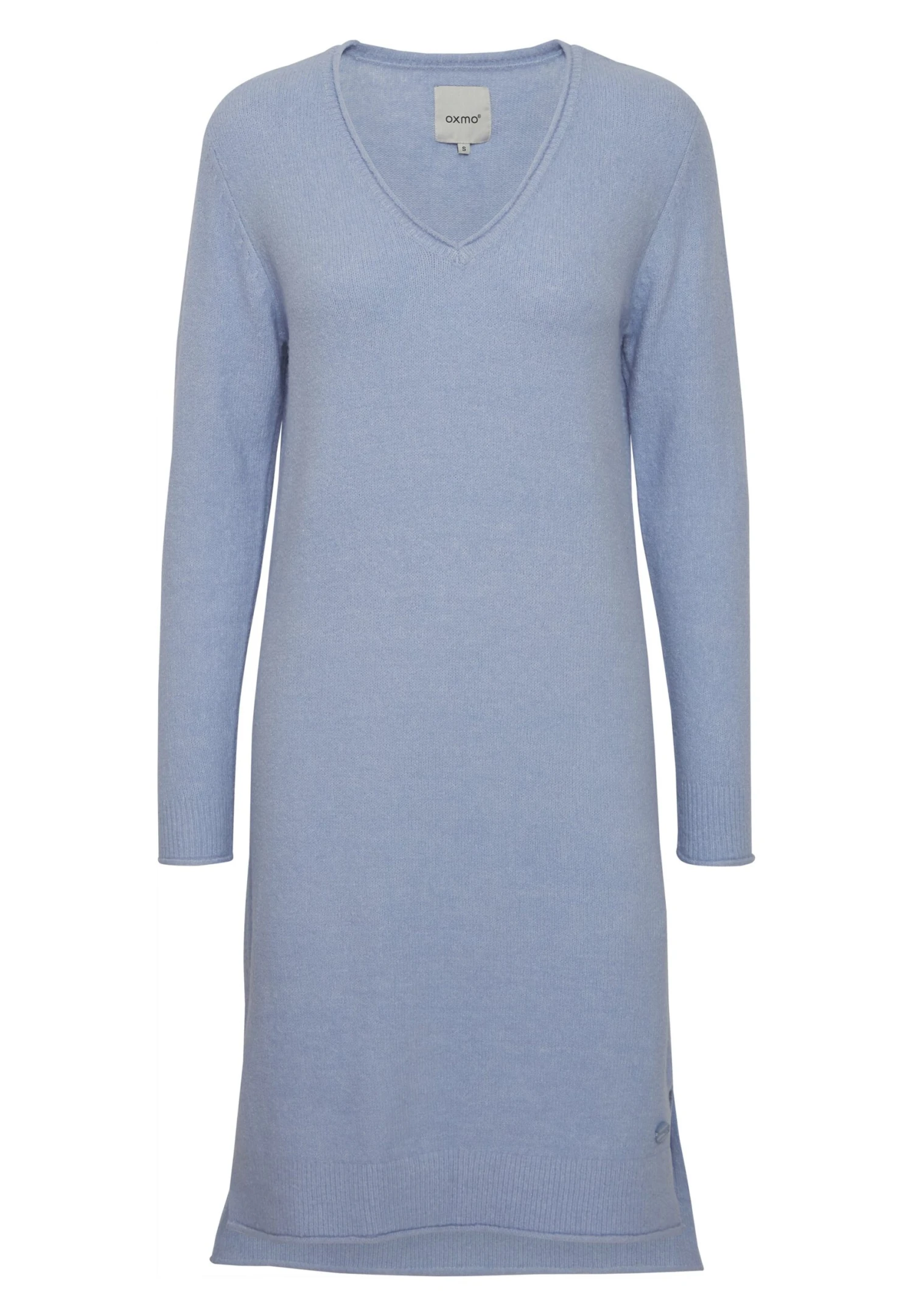 OXMO Oxida - Vestido De Punto - Brunnera Blue Melange 6 OXMO Oxida - Vestido De Punto - Brunnera Blue Melange - Imagen 6