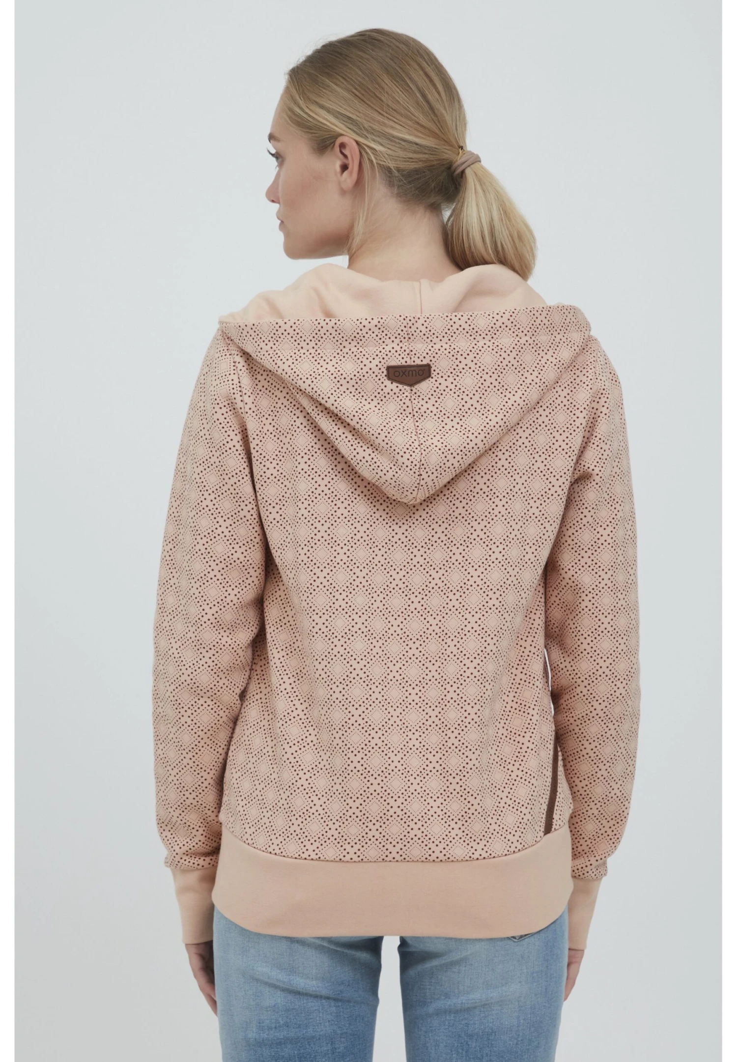 OXMO Vendela - Sudadera Con Cremallera - Rose Gold 3 OXMO Vendela - Sudadera Con Cremallera - Rose Gold - Imagen 3