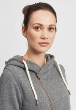 OXMO Oxvicky - Sudadera Con Cremallera - Grey Mel 9 OXMO Oxvicky - Sudadera Con Cremallera - Grey Mel -Oxmo 761ea25070364f2c8439f1189396a991