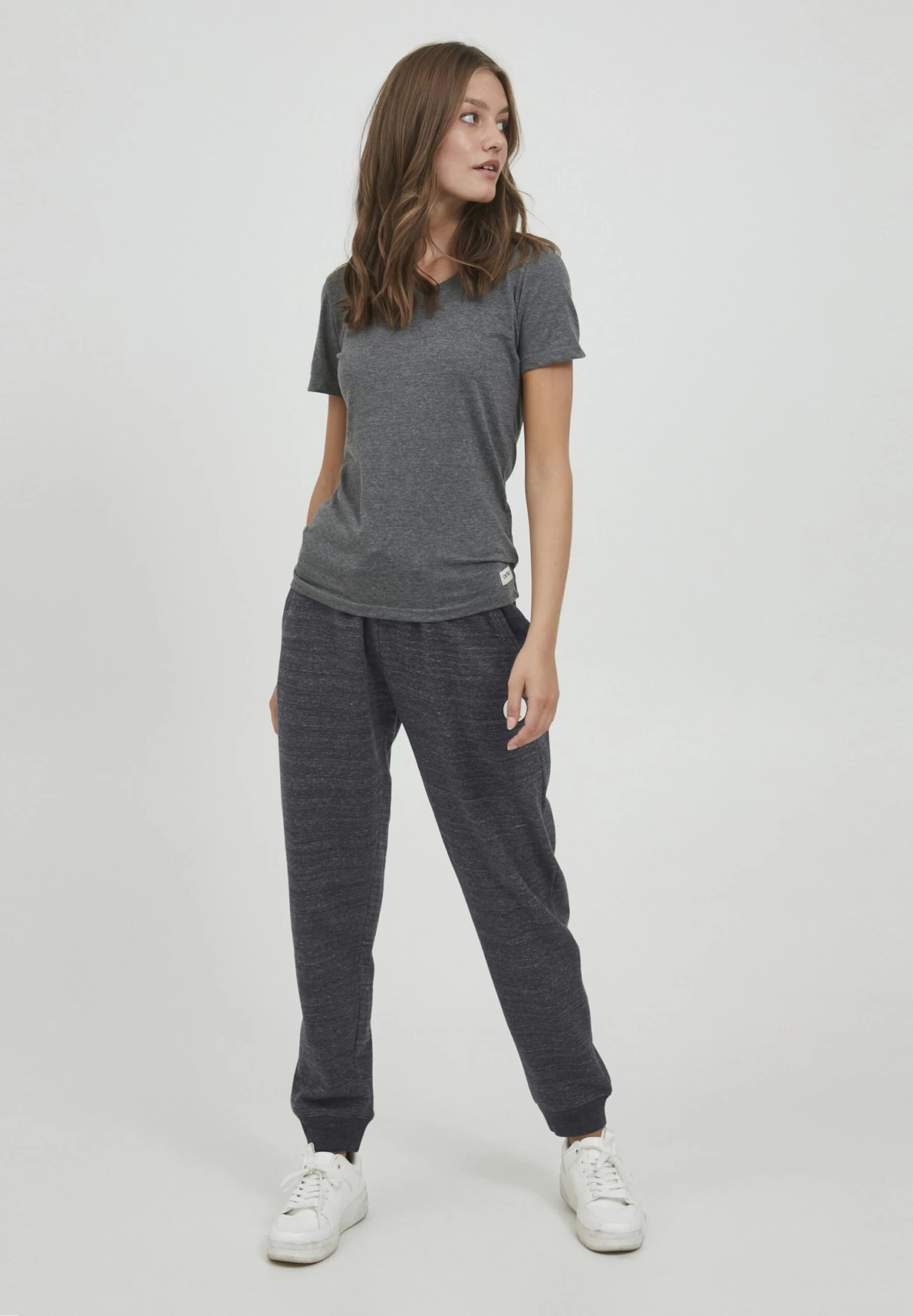 OXMO Oxheldana - Pantalones Deportivos - Black Melange 2 OXMO Oxheldana - Pantalones Deportivos - Black Melange - Imagen 2