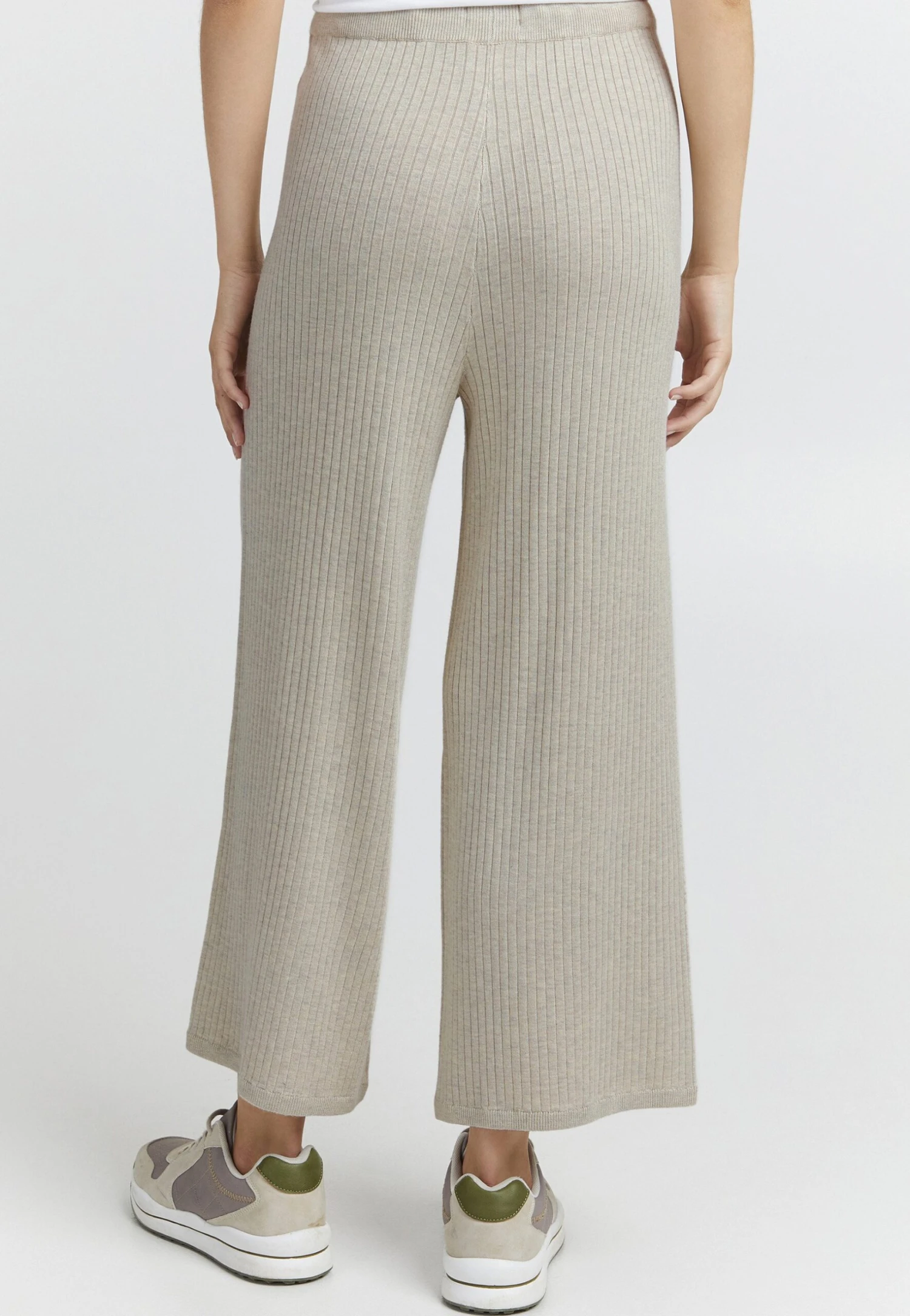 OXMO Oxrie - Pantalones - Oyster Grey Melange 2 OXMO Oxrie - Pantalones - Oyster Grey Melange - Imagen 2