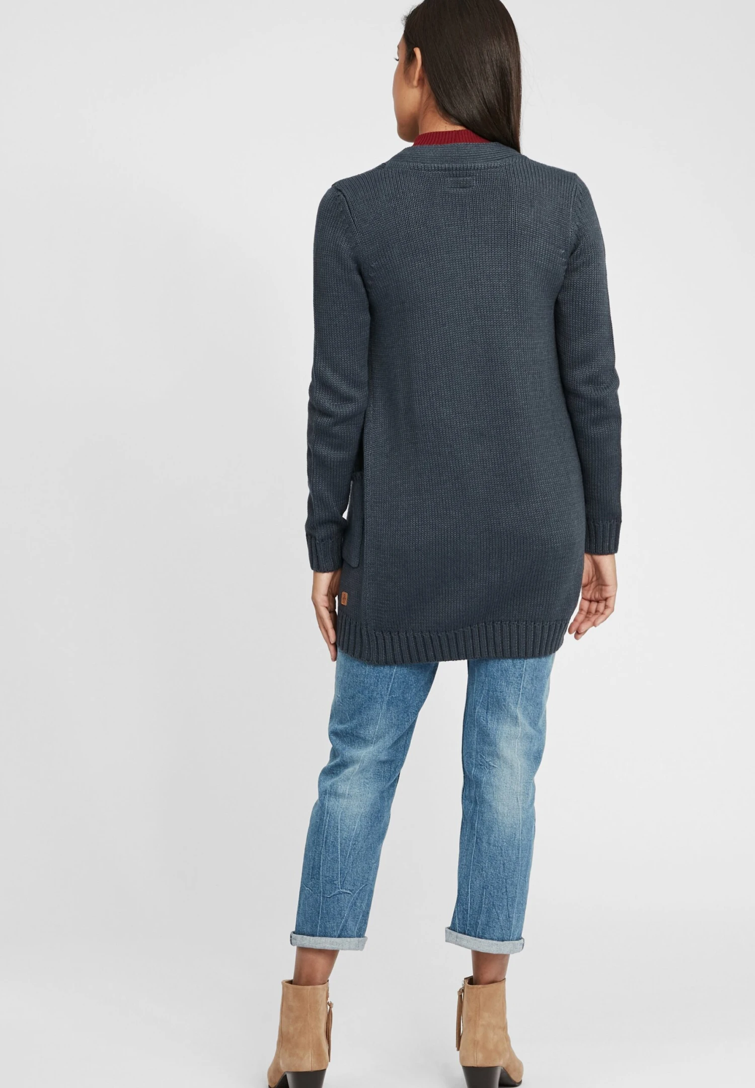 OXMO Oxpaula - Chaqueta De Punto - Ins Bl Mel 3 OXMO Oxpaula - Chaqueta De Punto - Ins Bl Mel - Imagen 3