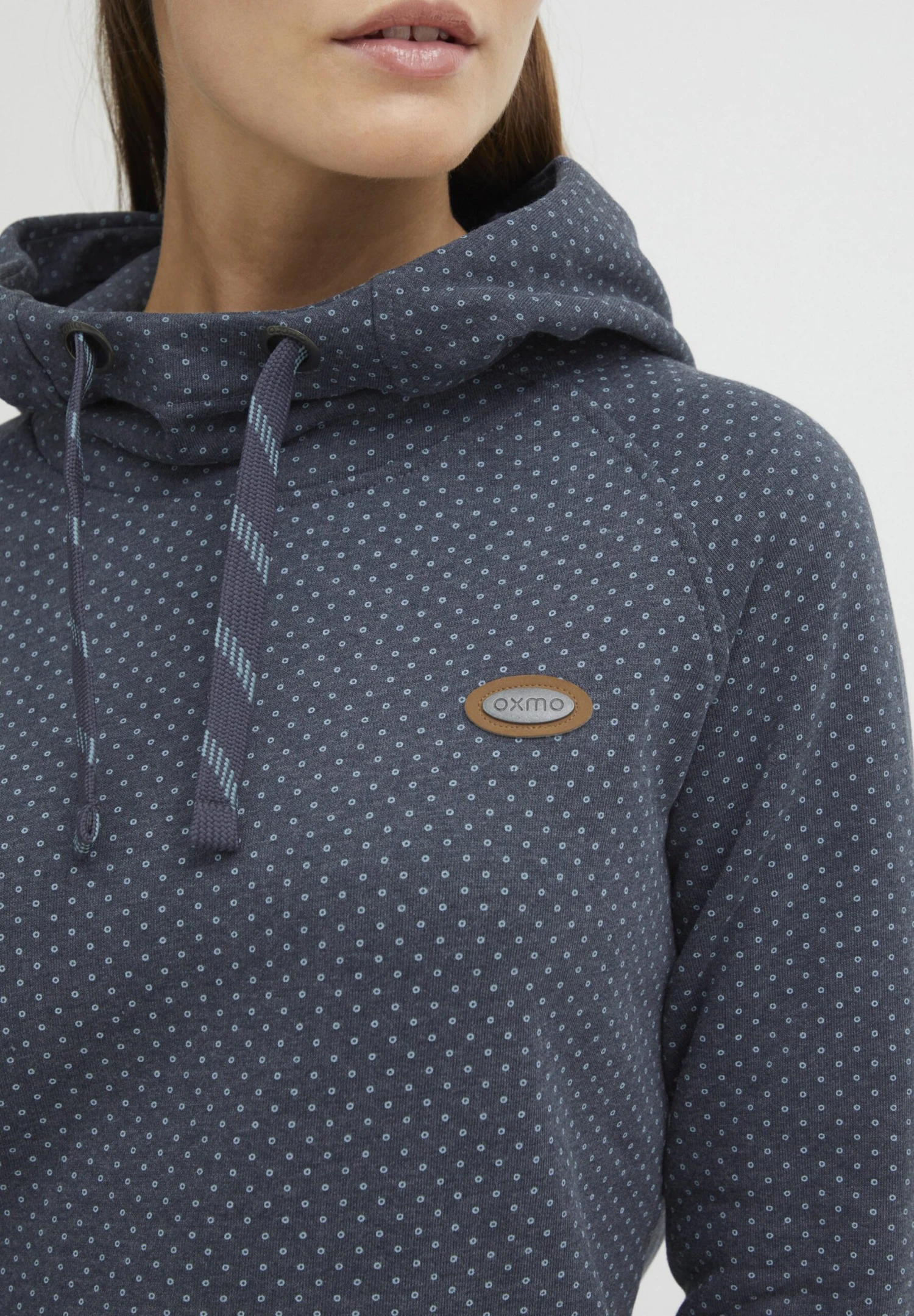 OXMO Oxamina - Jersey Con Capucha - Insignia Blue Melange 4 OXMO Oxamina - Jersey Con Capucha - Insignia Blue Melange - Imagen 4