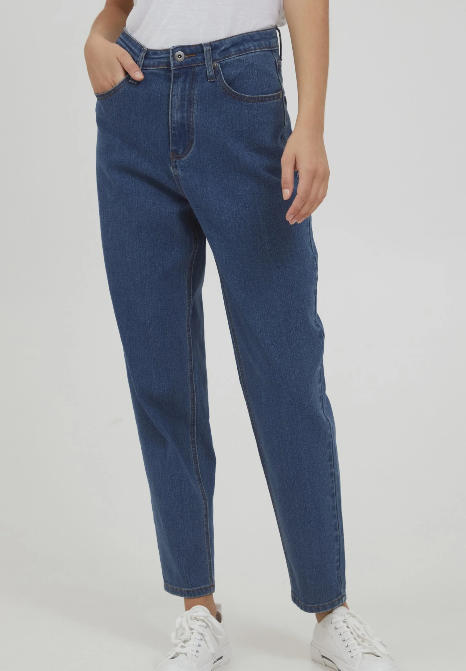 OXMO Oxanne - Vaqueros Rectos - Mid Blue Denim 1 OXMO Oxanne - Vaqueros Rectos - Mid Blue Denim